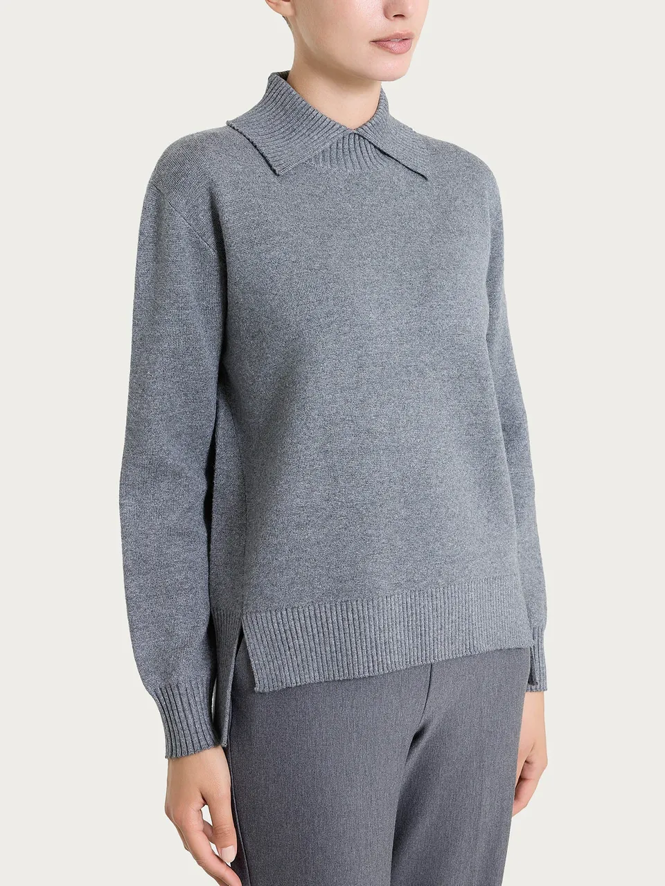 Ragno Super Soft collo alto maglia spacco Ferro Mel