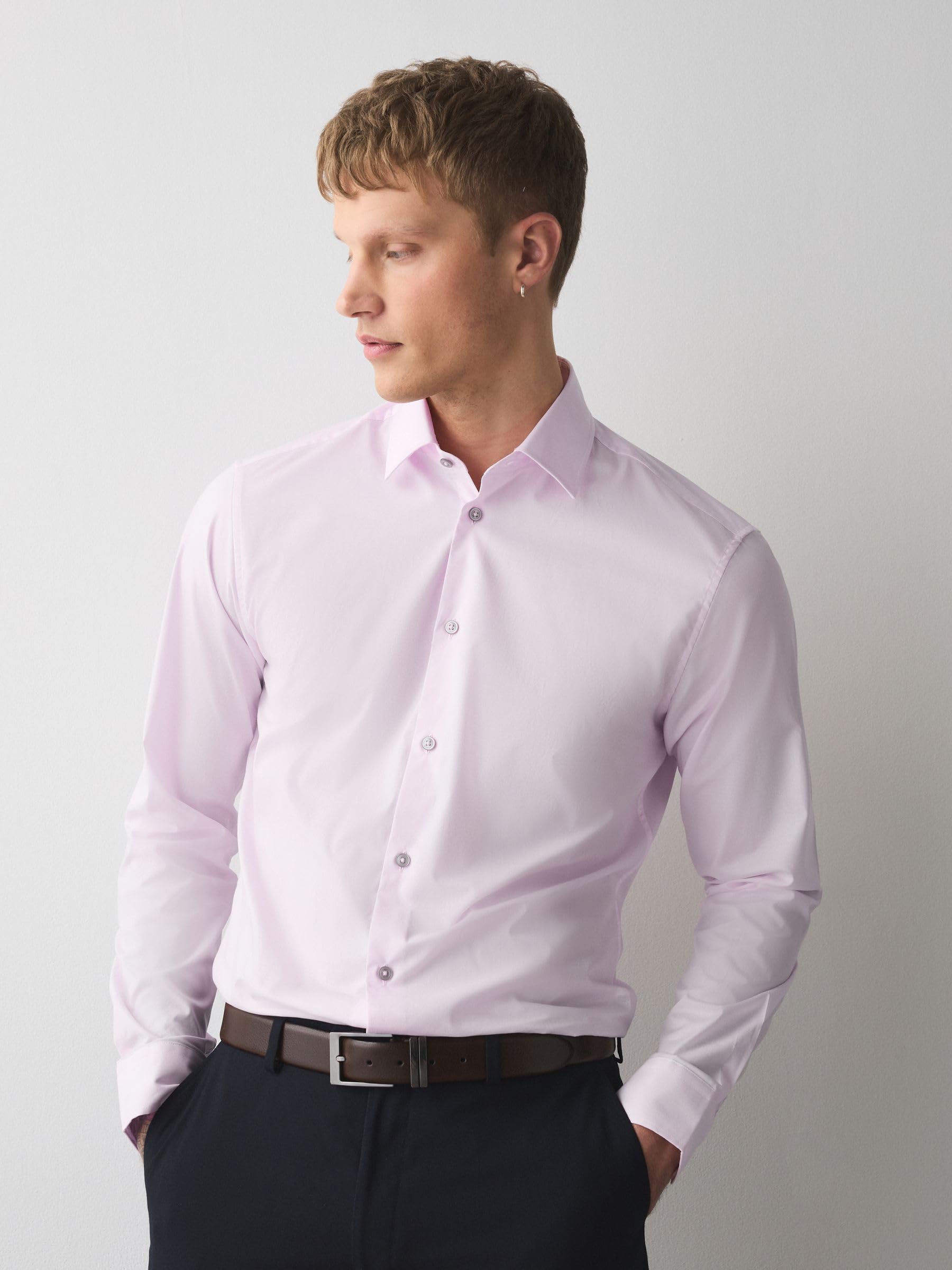 Next N. Premium camicia uomo cotone elasticizzato slim