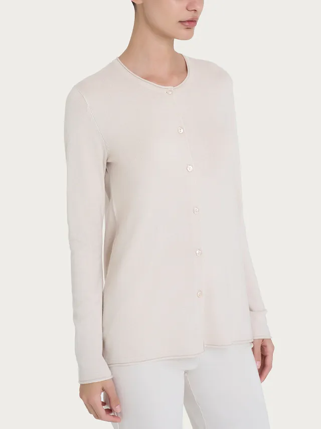Ragno Summertime cardigan donna Champignon bottoni