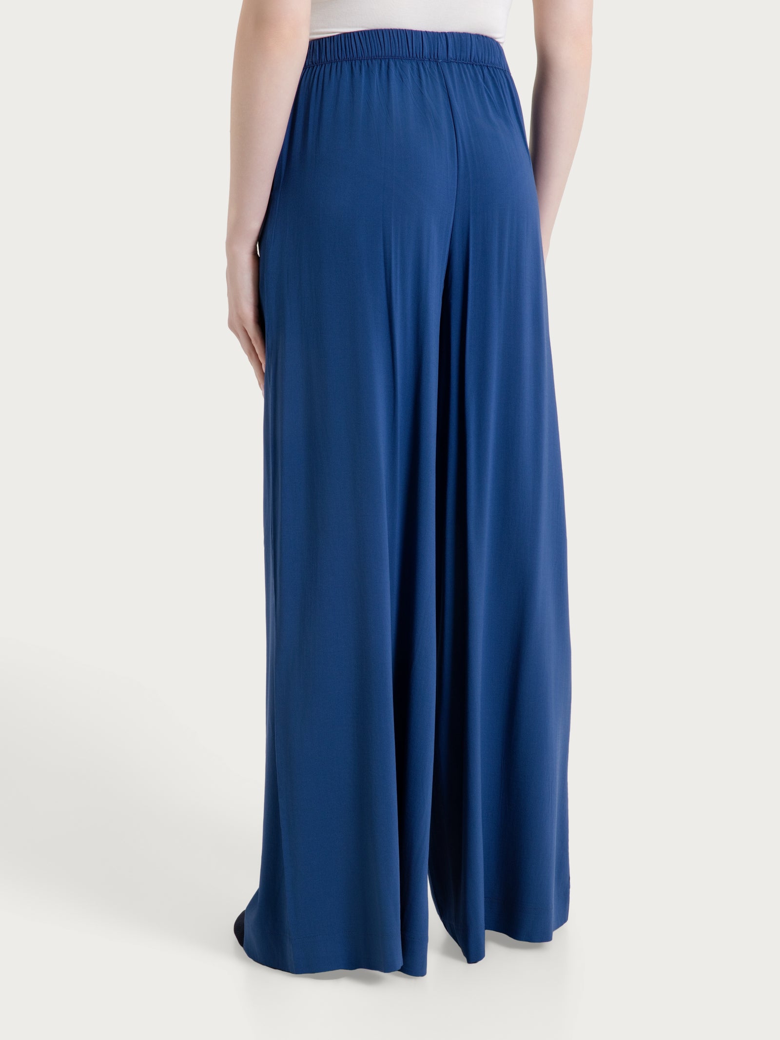 Ragno Pantalone palazzo tasche Oceana voile stretch