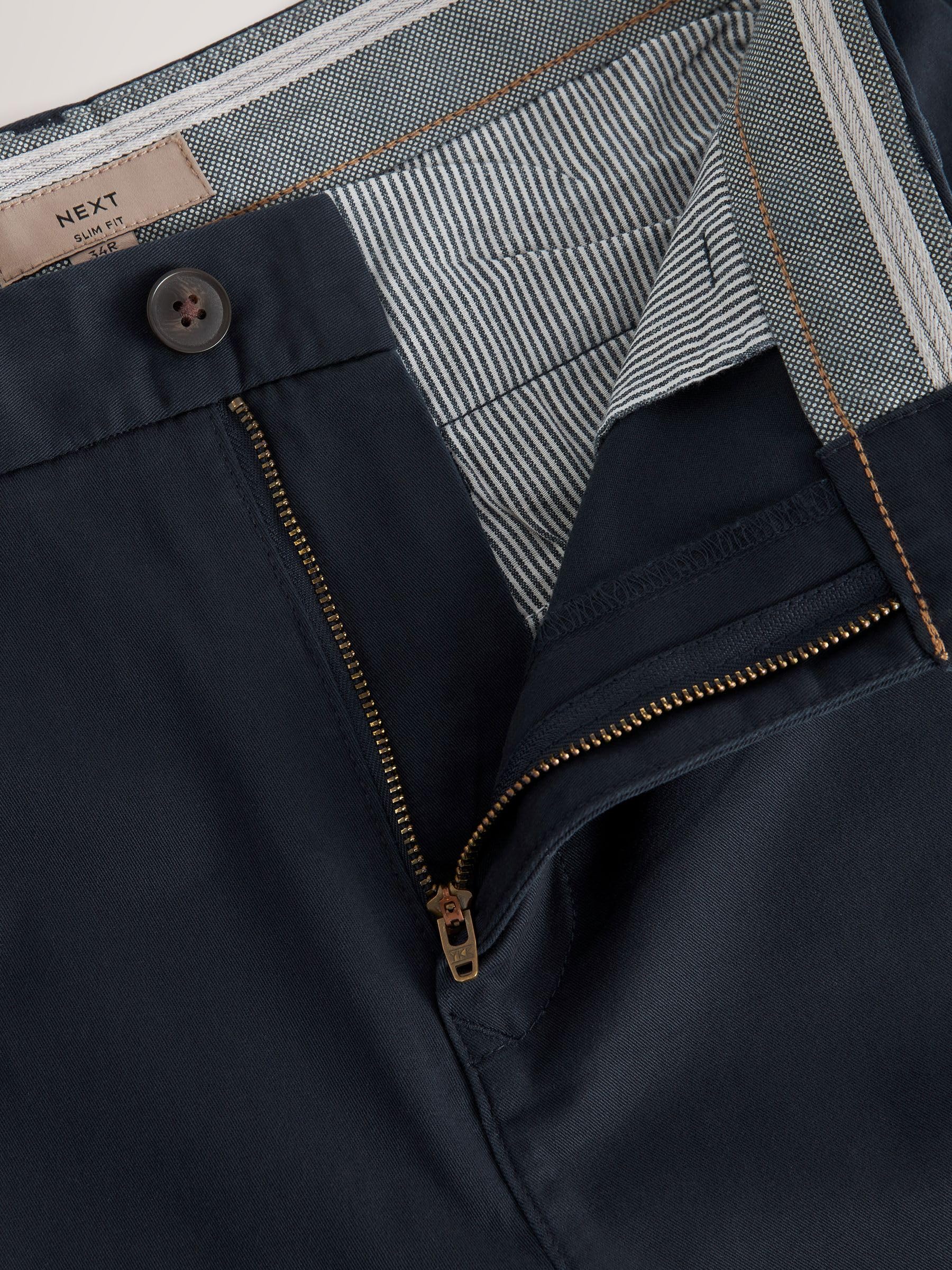 Next Shorts Chino Slim Uomo 30 Blu Elasticizzati