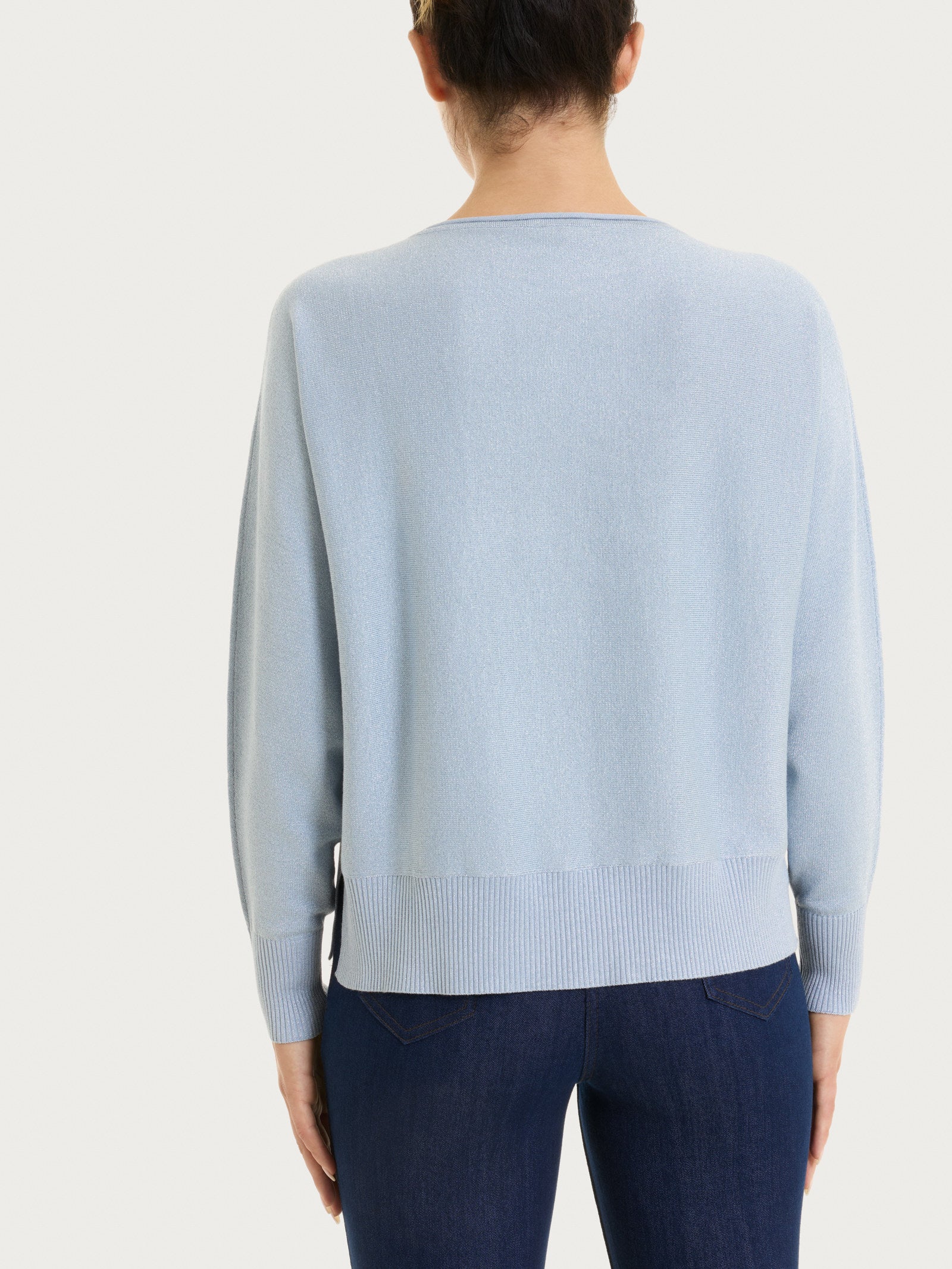 Ragno Four Seasons Maglia Manica Pipistrello Lurex Zen Blue
