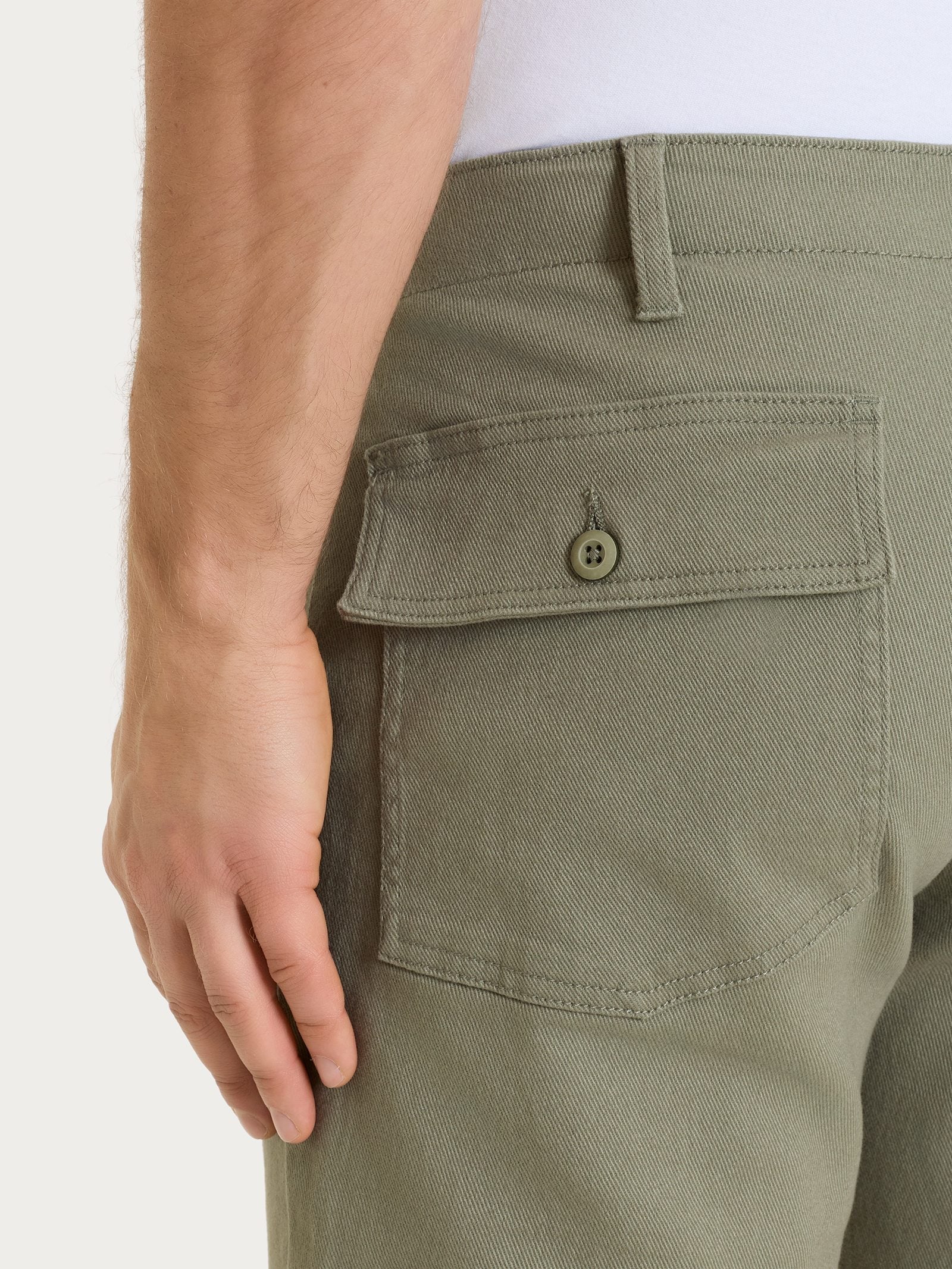 Ragno Raw Twill Pantalone Explorer uomo Deep Green
