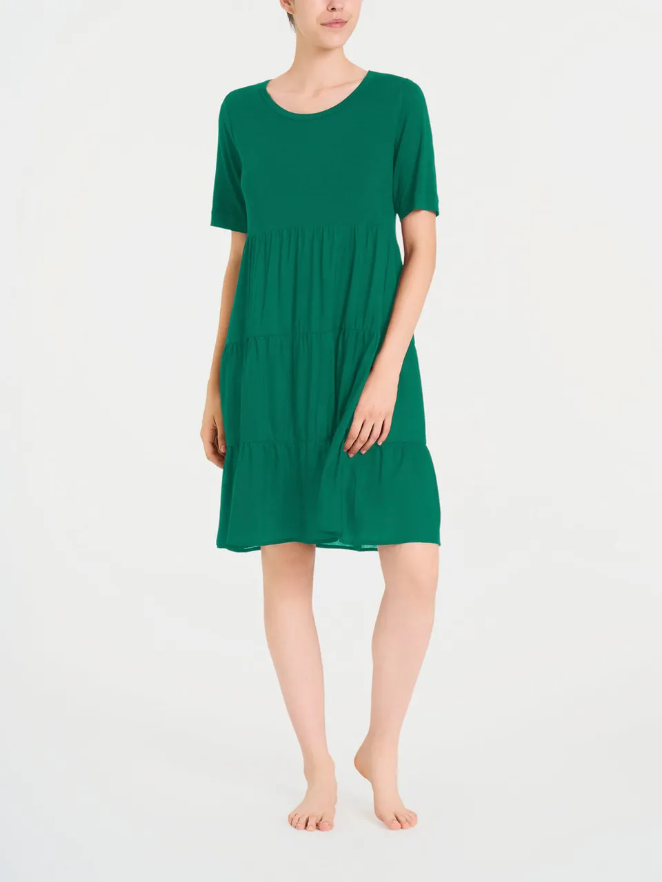 Ragno Viscosa Summer Vestito Kimono Bayou manica corta