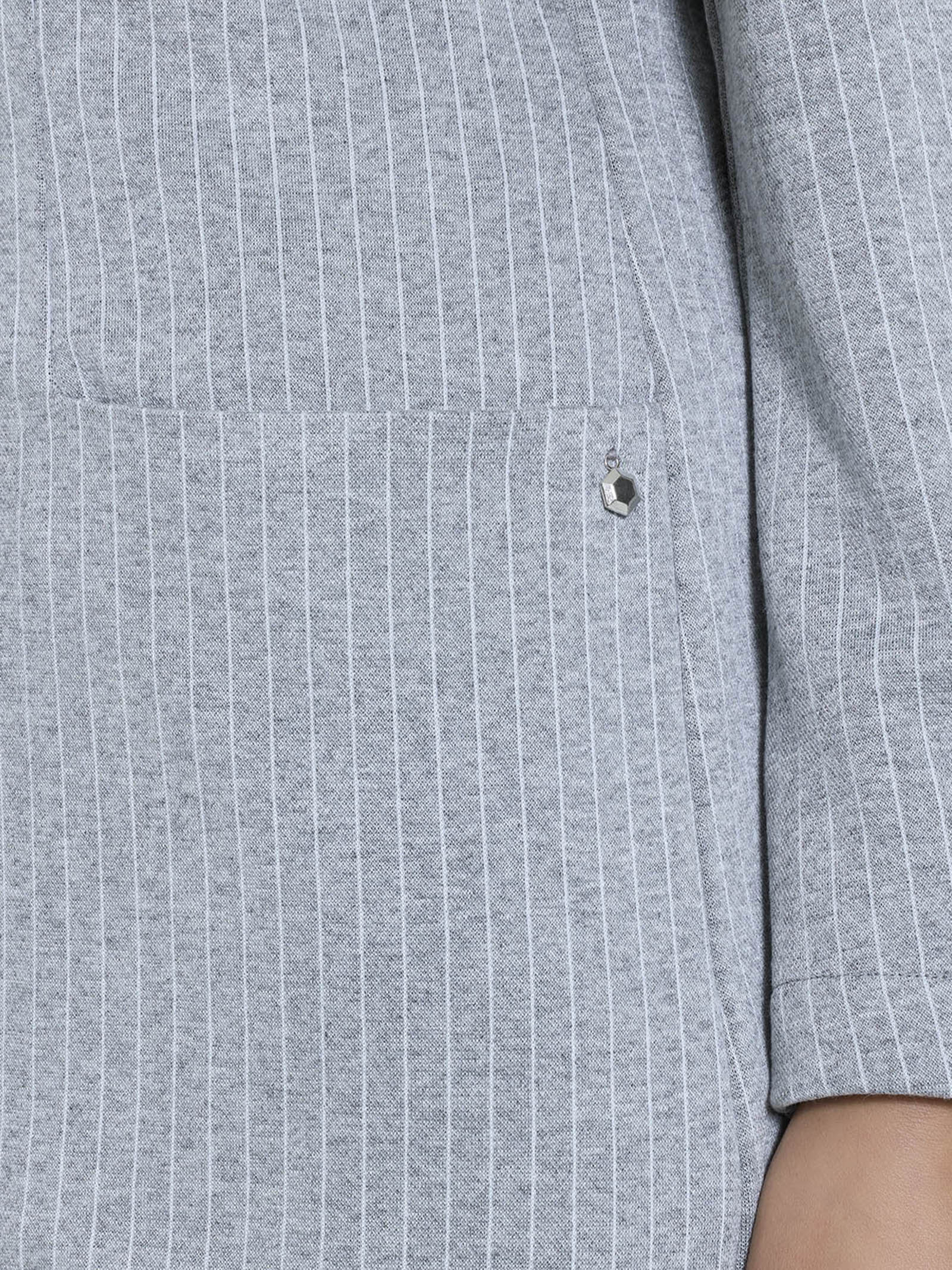 Ragno Compact blazer donna over gessato Fant.Grigio