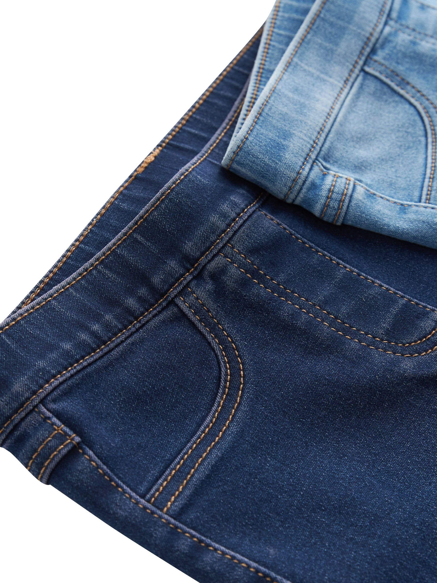 Next Jeggings Bambina Confezione da 2 Denim Vita Elastica