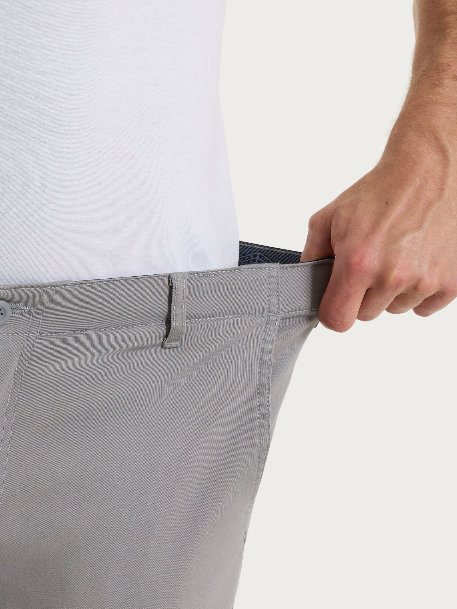 Ragno Compact Pantalone Chino Pietra in cotone elasticizzato