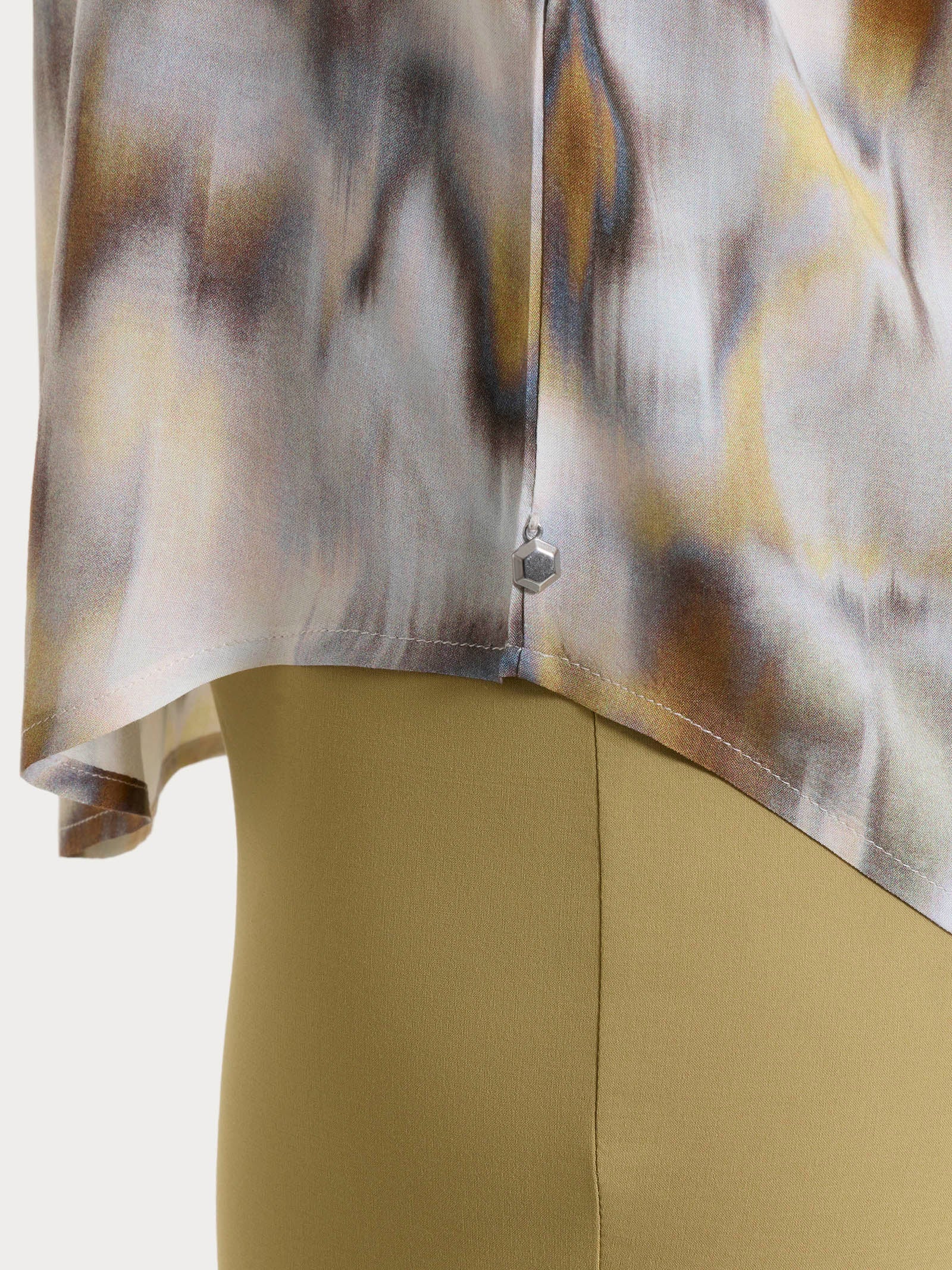 Ragno EcoSeta Blusa Manica Corta donna khaki viscosa