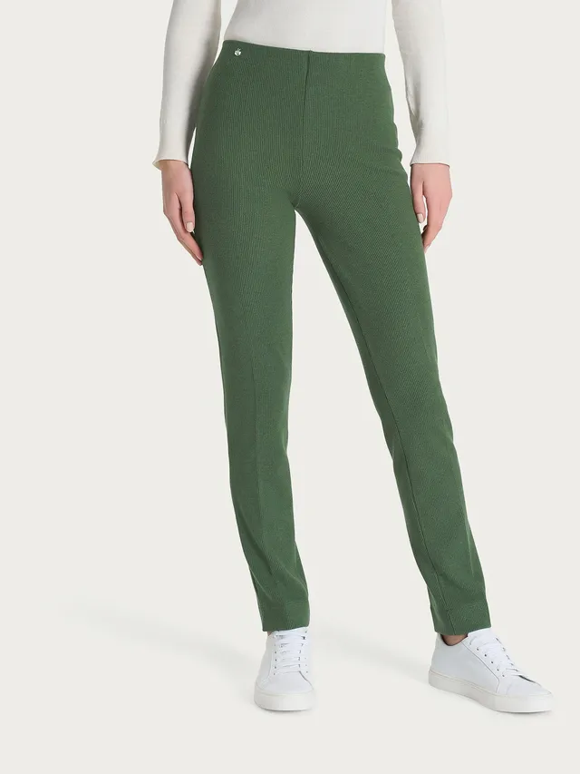 Ragno Velvet The Cigarette pantalone sigaretta Bronze Green velluto