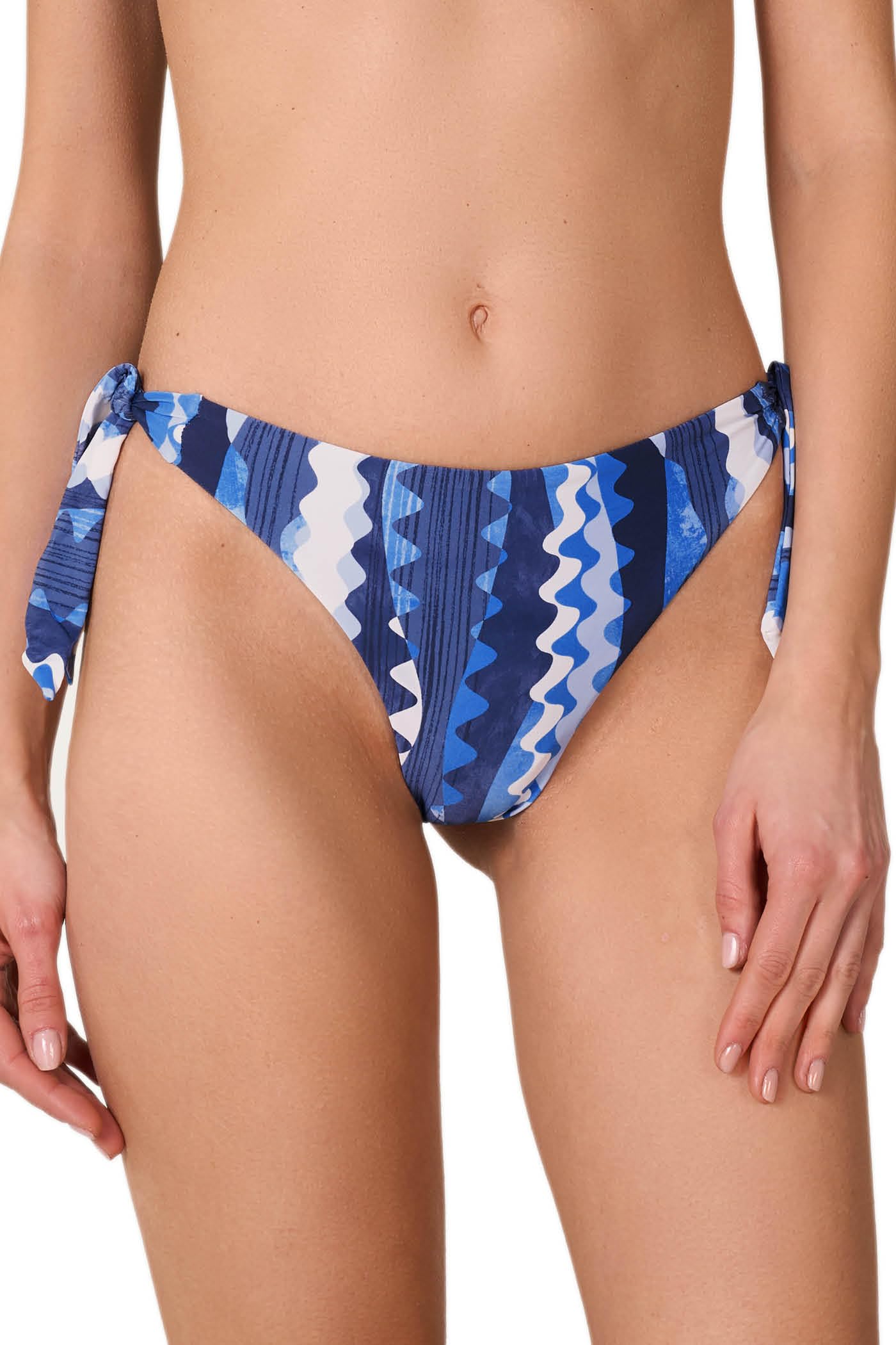 Goldenpoint Sea Symphony slip bikini brasiliana fantasia geometrica