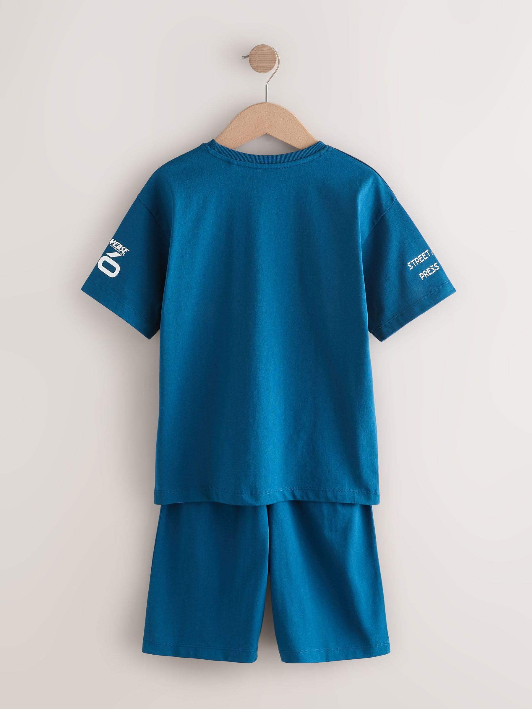 Next bambino 2 pigiami corti cotone 146 calcio