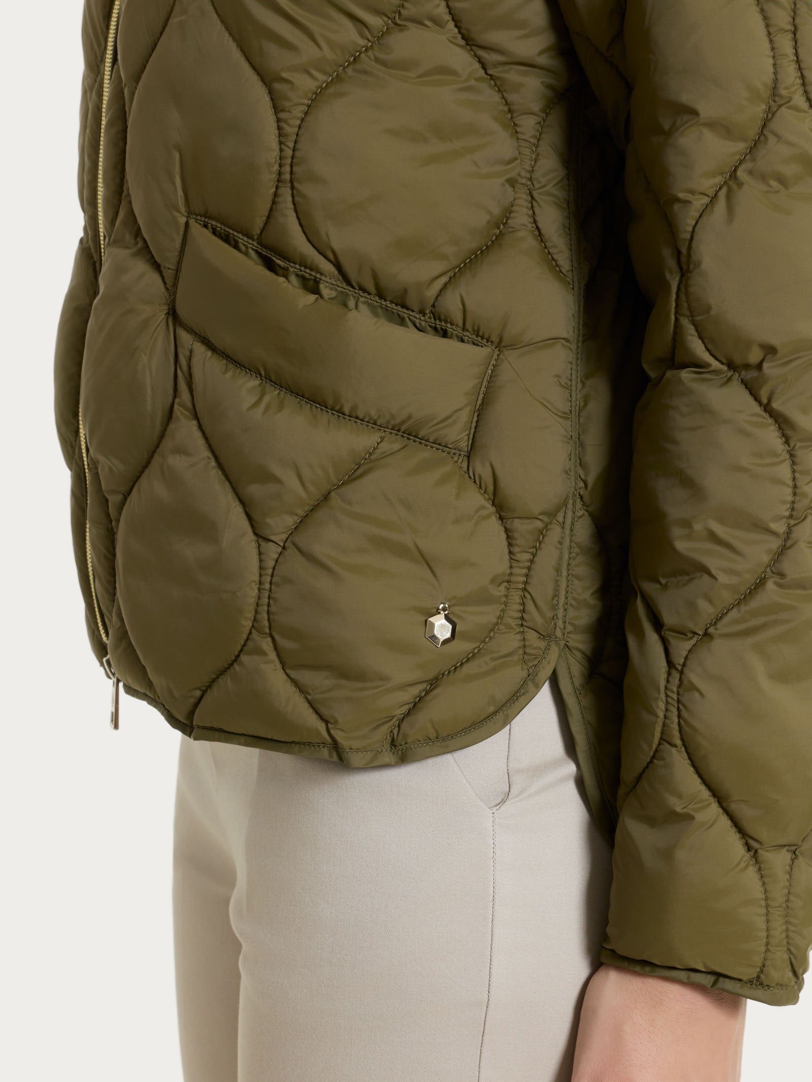 Ragno Onion Quilt piumino corto Dark Olive