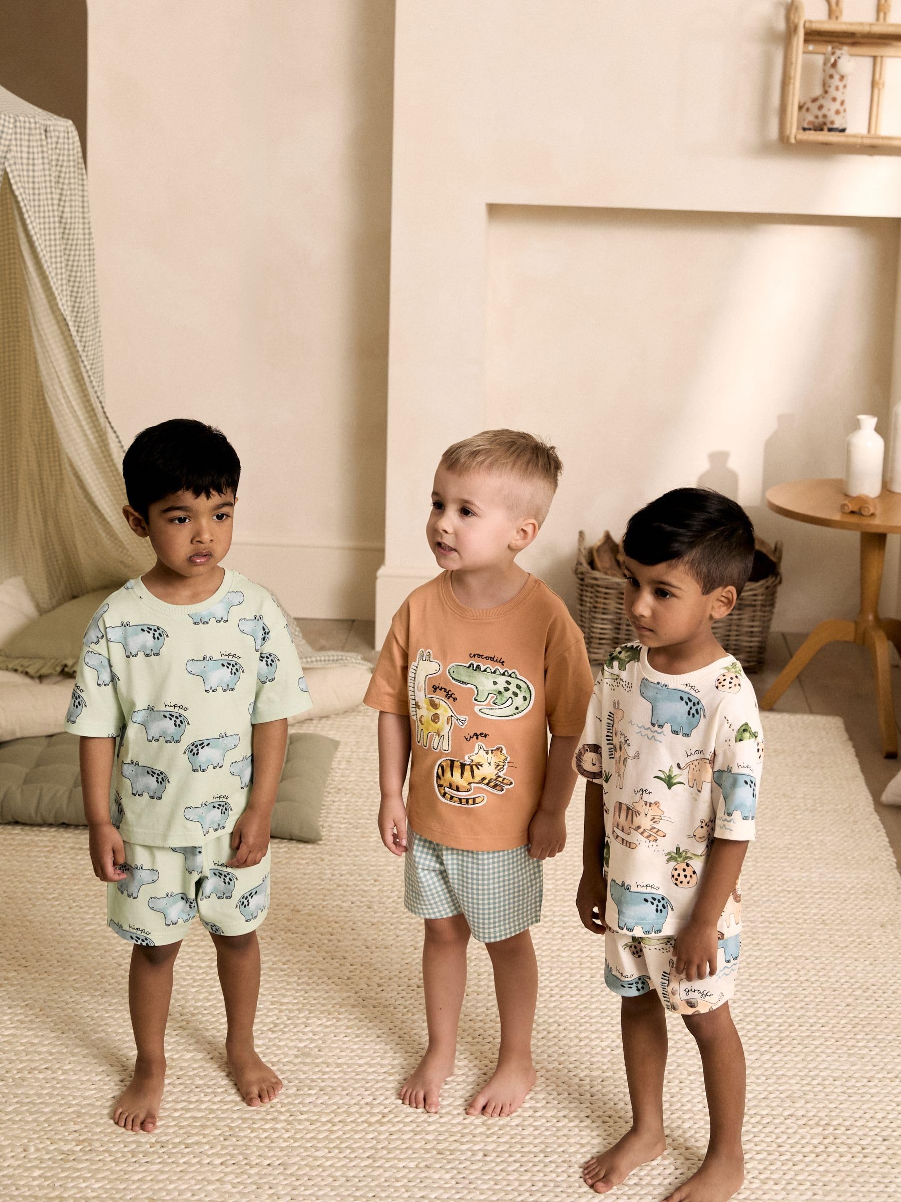 Next pigiami corti bambino cotone confezione 3 pz 92-98