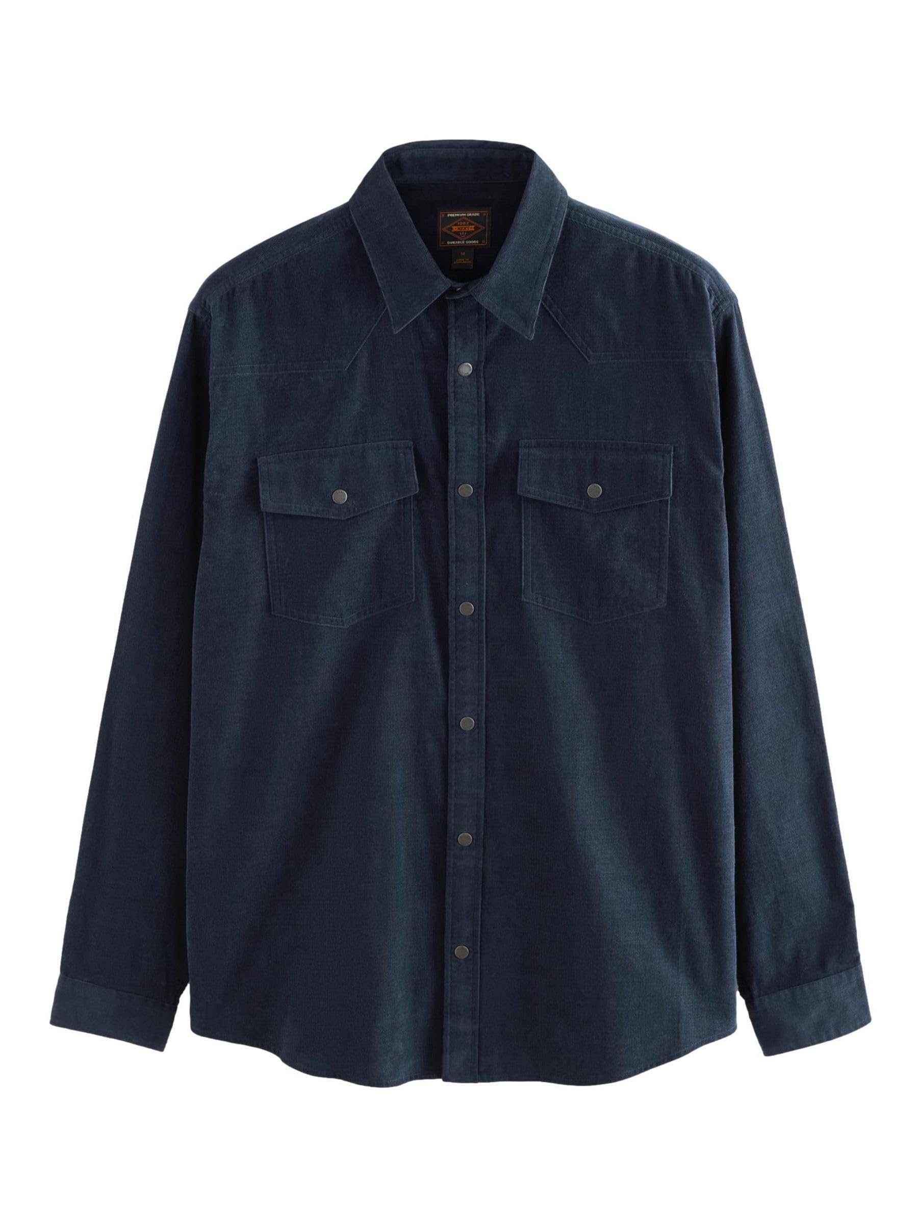 Next camicia velluto a coste western uomo manica lunga taglia XL