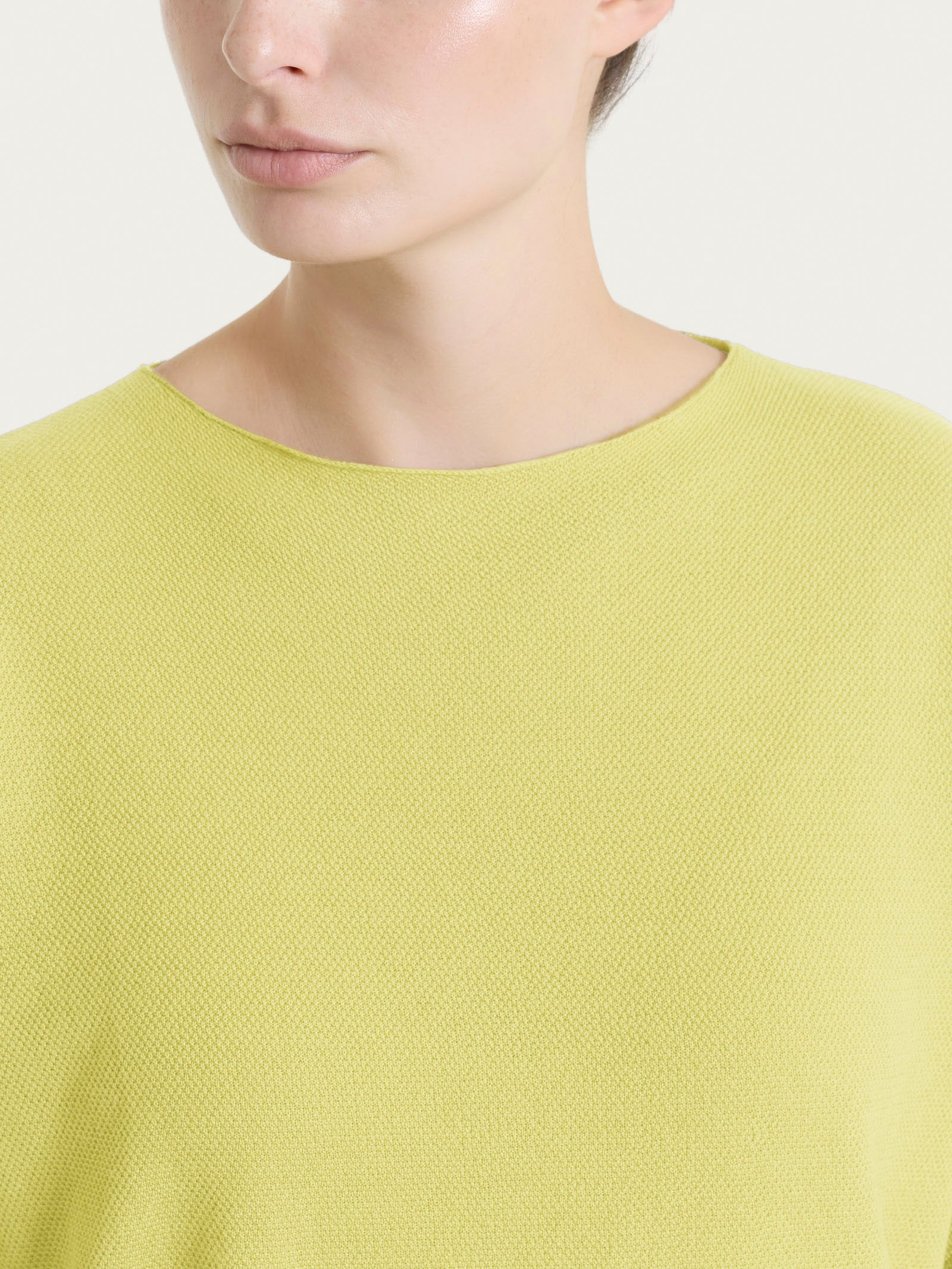 Ragno Puro Cotone maglia girocollo piquet acacia manica 3/4