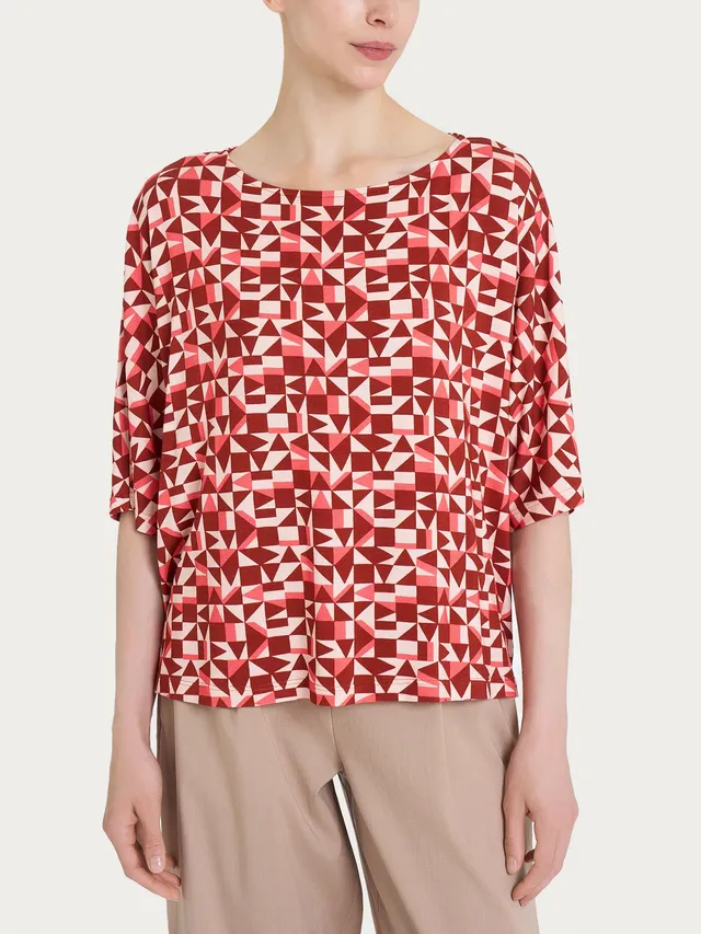 Ragno Viscosa Summer maglia girocollo viscosa fantasia dubarry