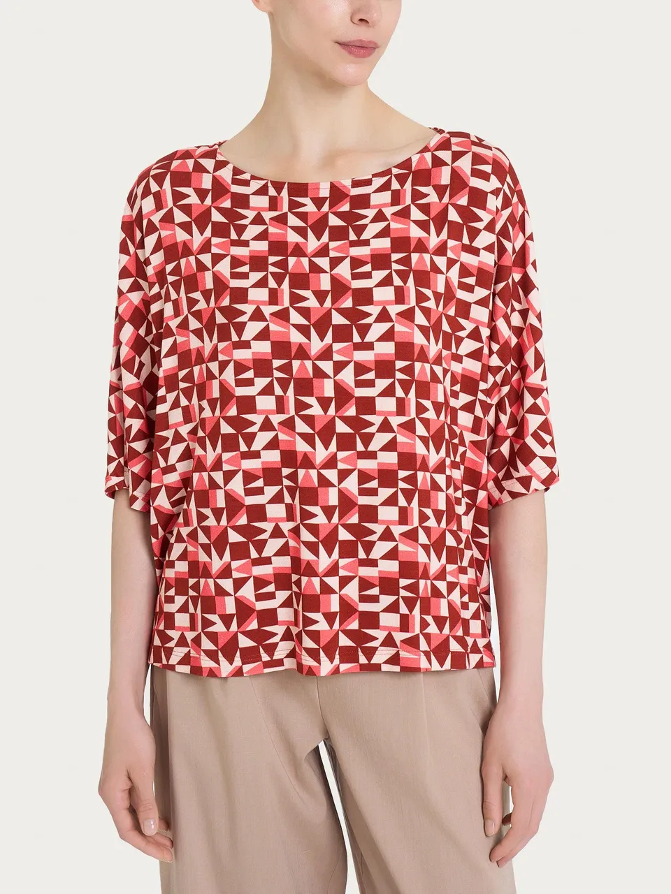Ragno Viscosa Summer maglia girocollo viscosa fantasia dubarry