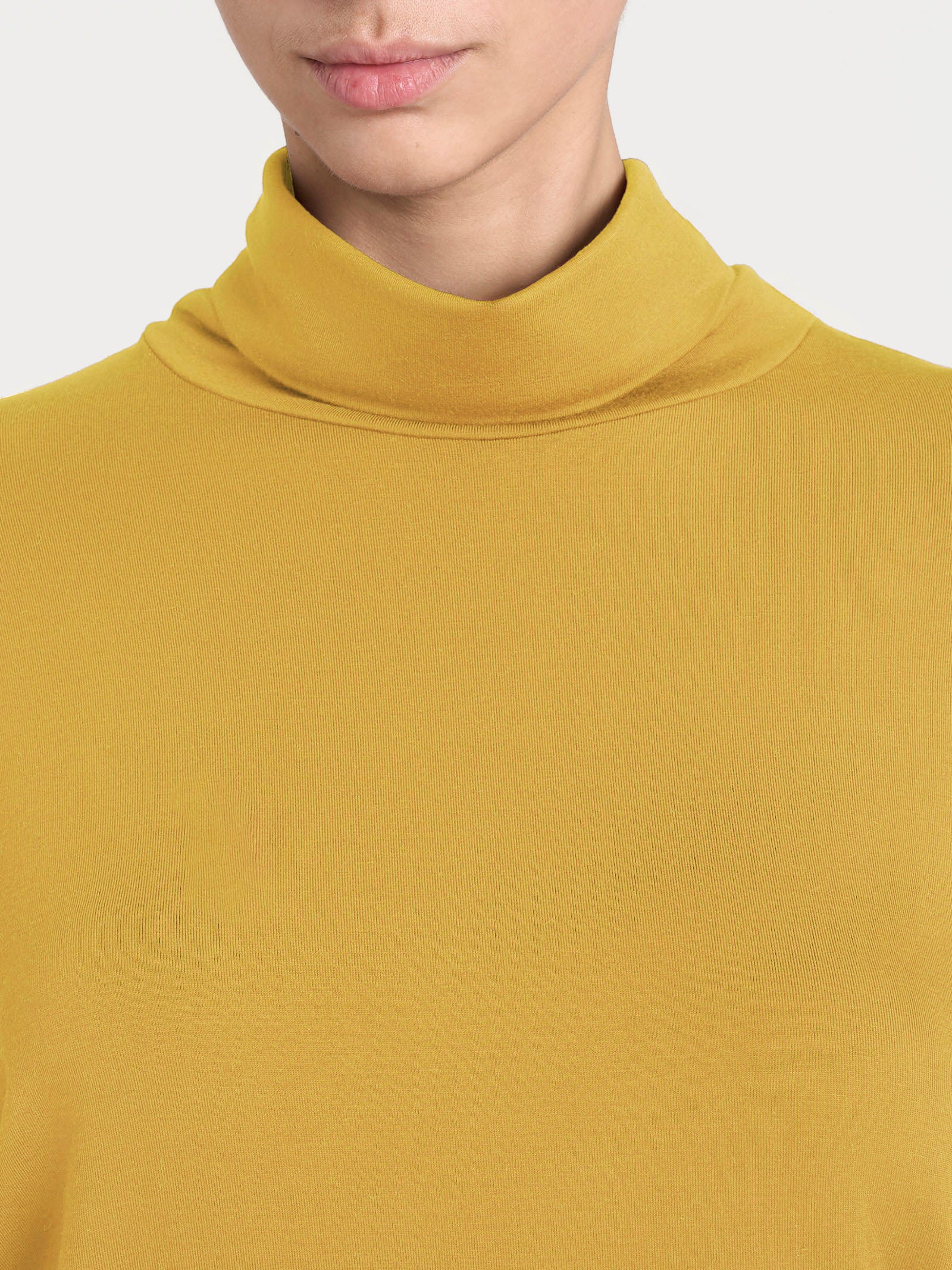 Ragno Eco Viscosa Dolcevita Manica Lunga Oil Yellow