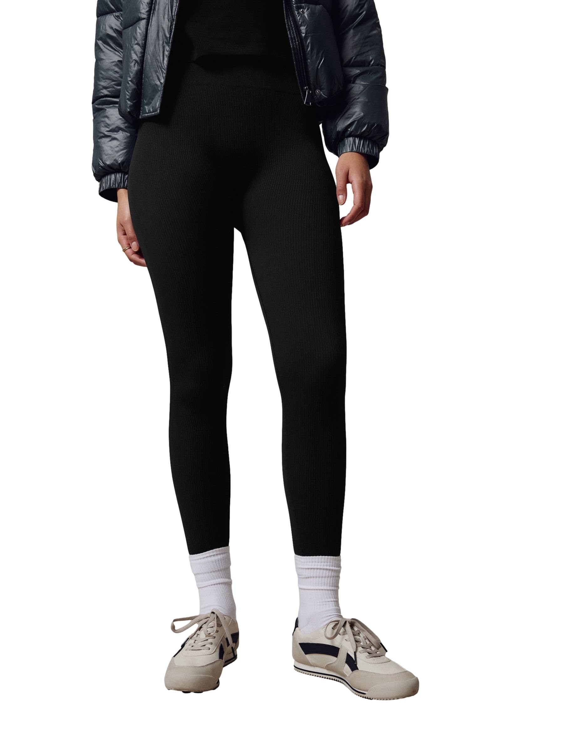 Next leggings donna coste vita alta blu senza cuciture