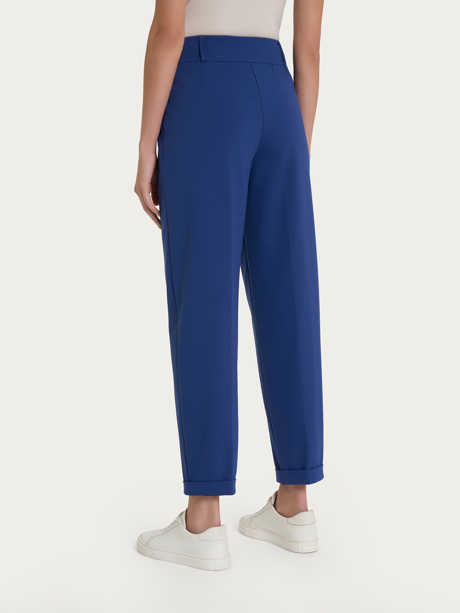 Ragno Compact Light Pantalone Carota Blueberry tasche