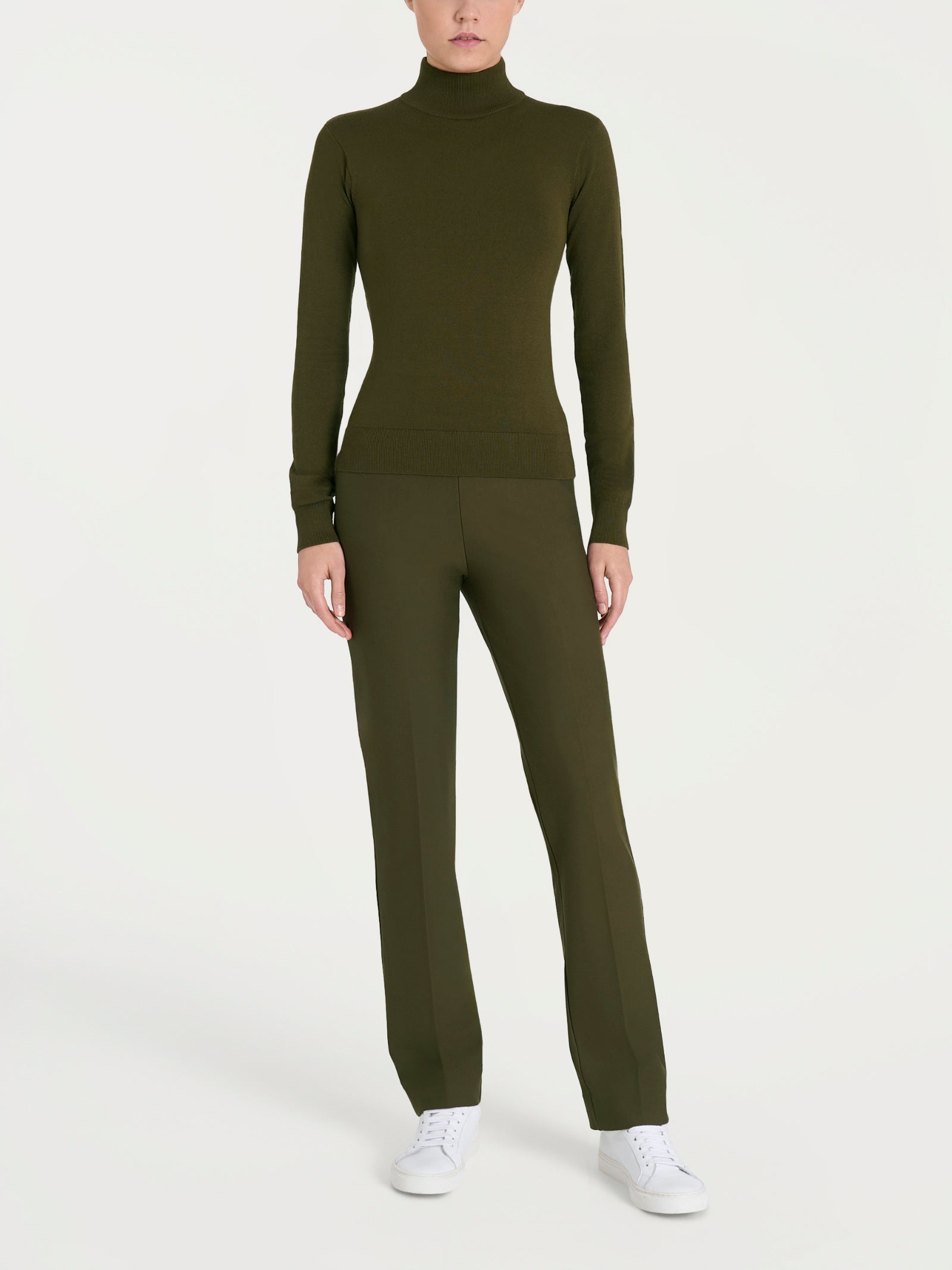 Ragno Four Seasons Lupetto Viscosa Dark Olive
