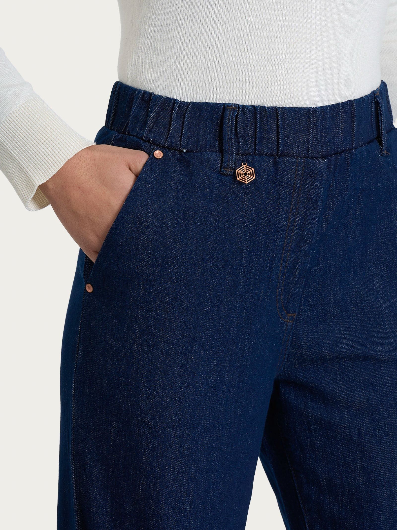 Ragno 4 Seasons Denim jeans carota Persia donna elasticizzato