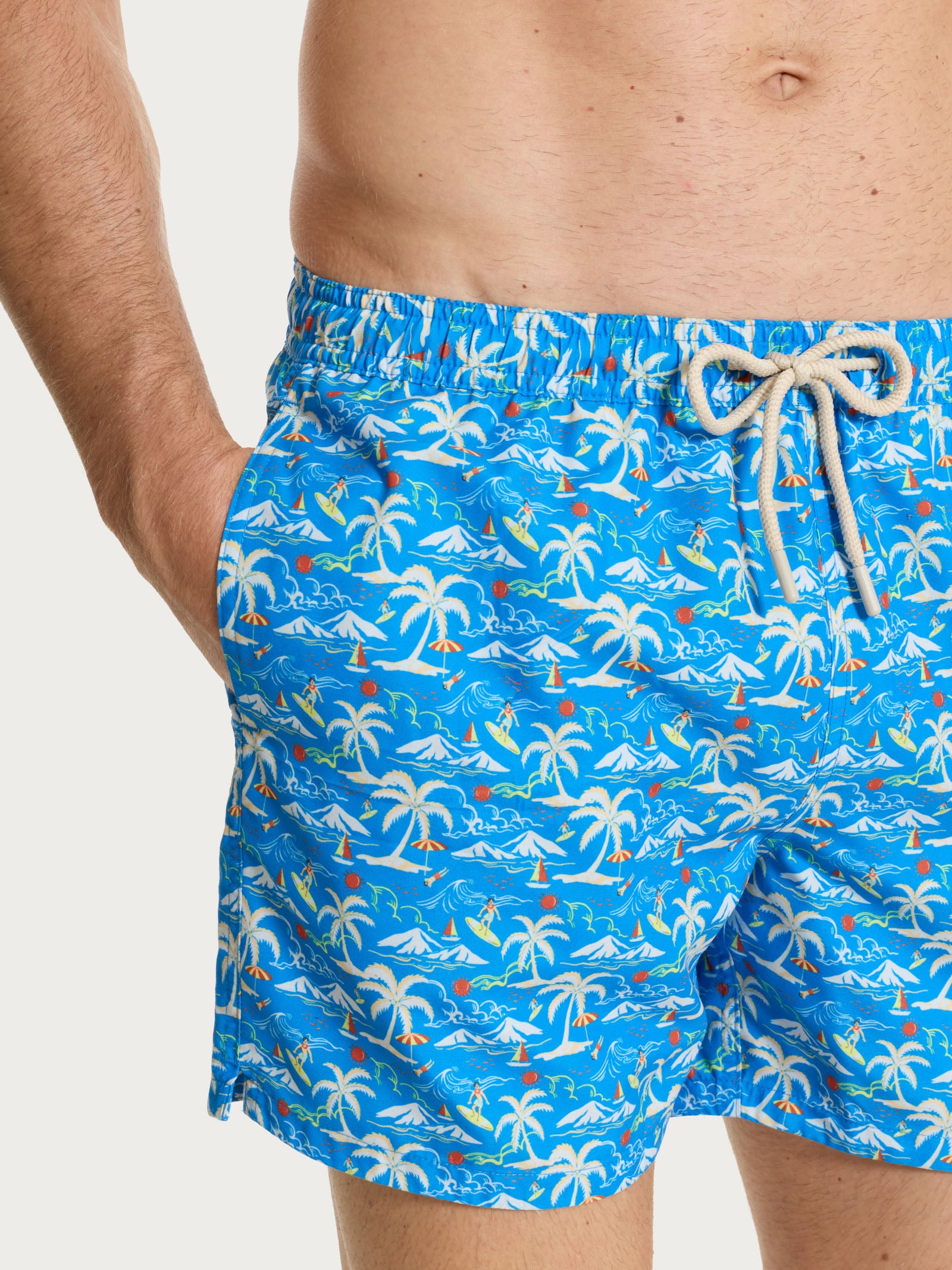 Ragno costume boxer mare Ibiza Blue Palme