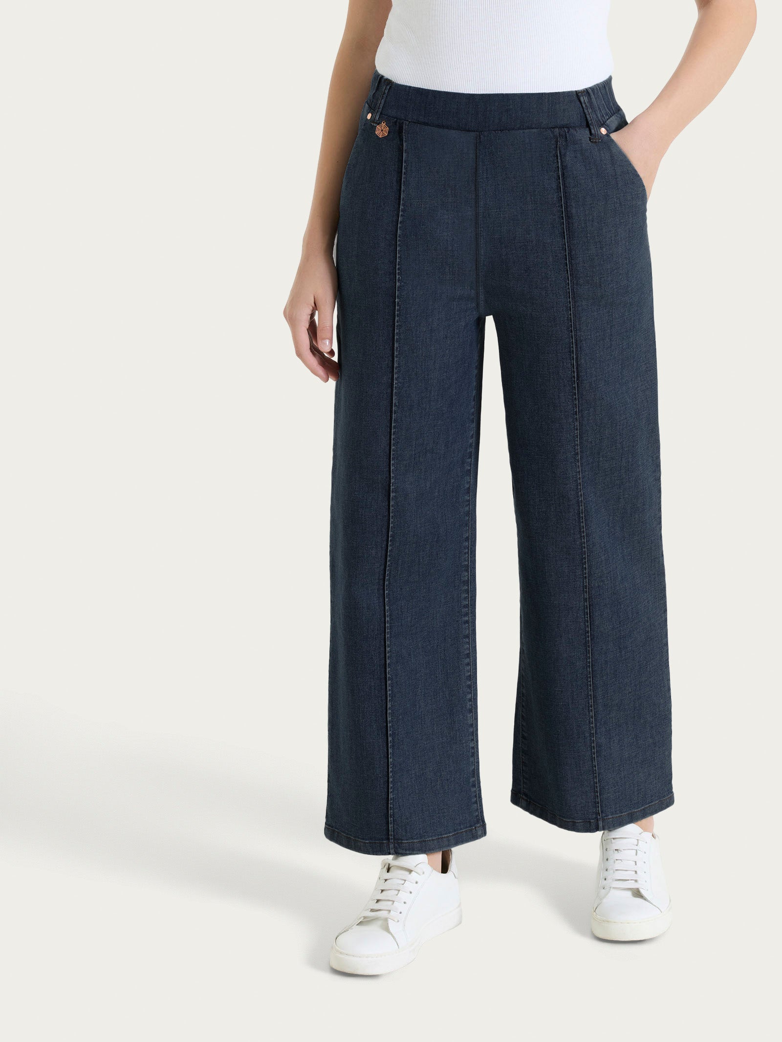 Ragno Light Denim jeans ampio donna Indigo denim leggero