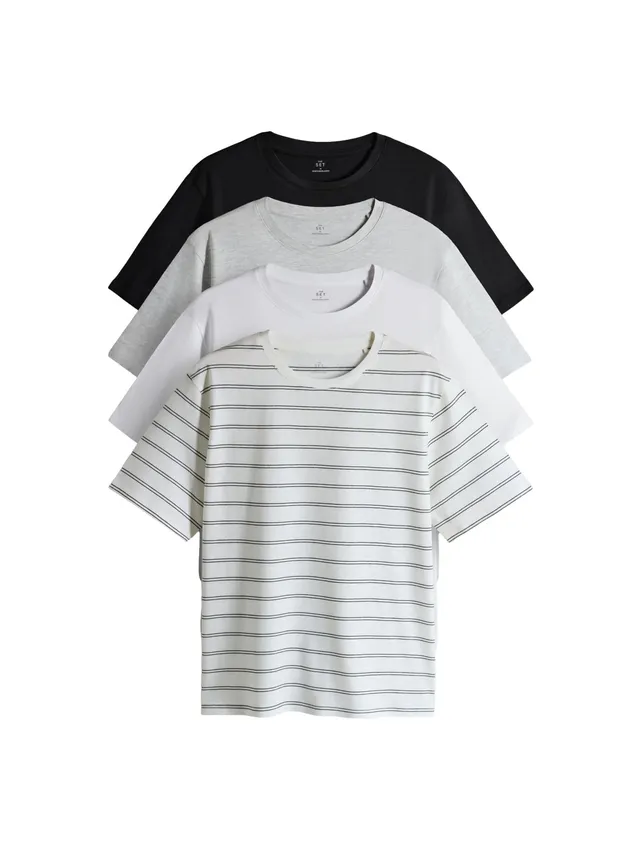 Geo Next The Set T-shirt donna cotone 4 pezzi manica corta