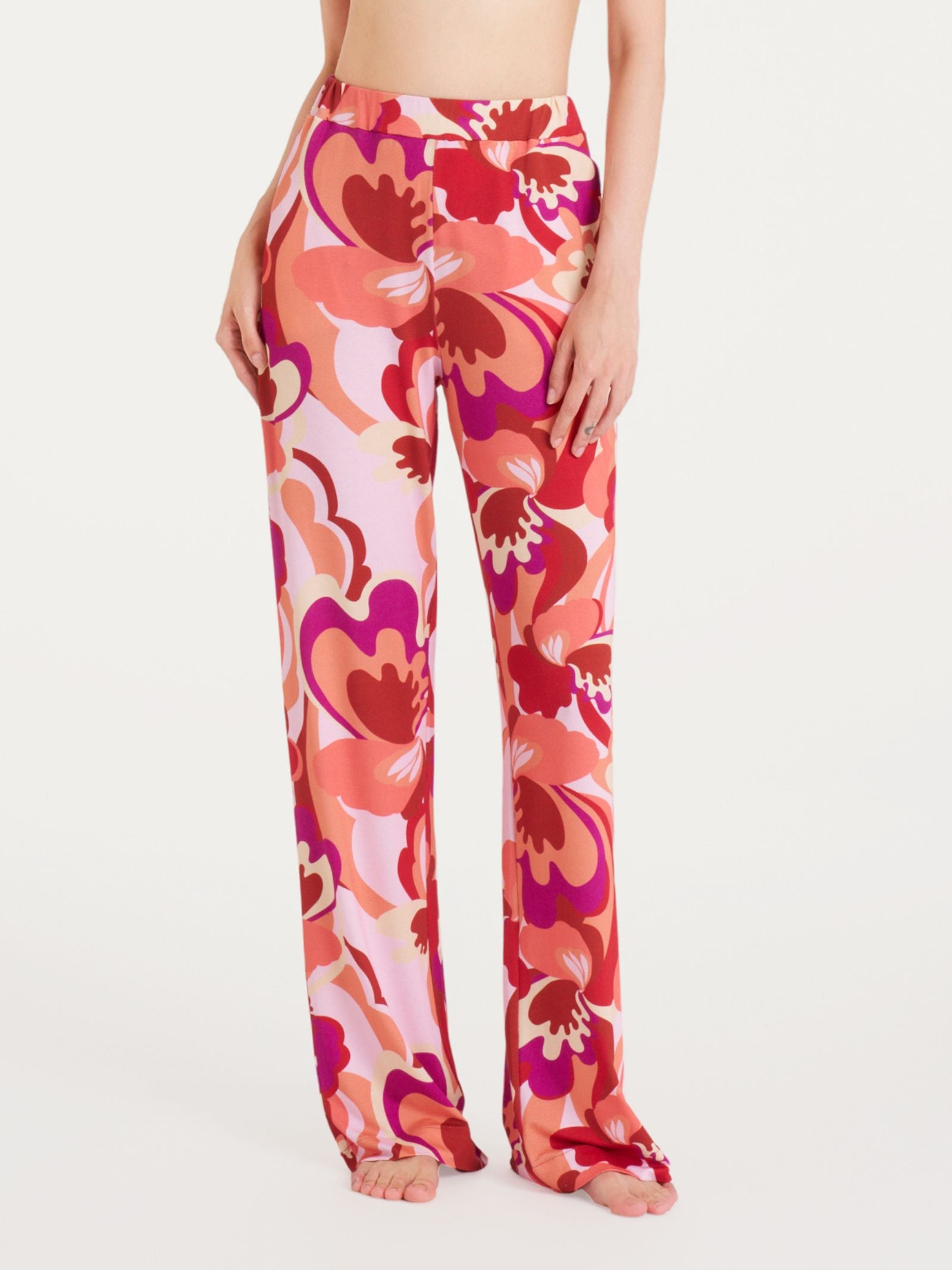 Ragno Viscosa Summer Pantalone Ampio Fant. Brandy Snifter