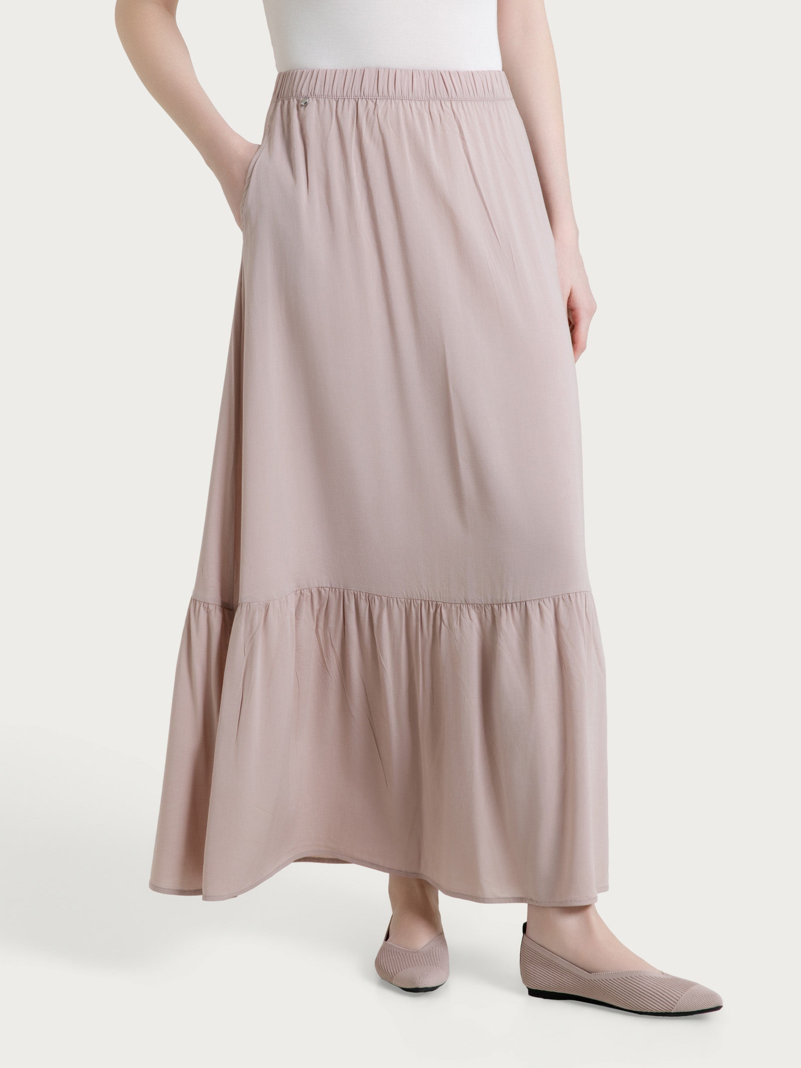 Ragno Viscosa Summer Gonna Voile Stretch Sphinx con tasche