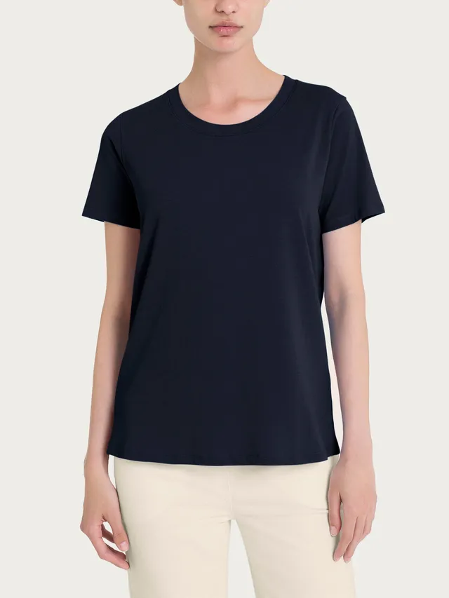 Ragno Ultralight maglietta donna cotone blu