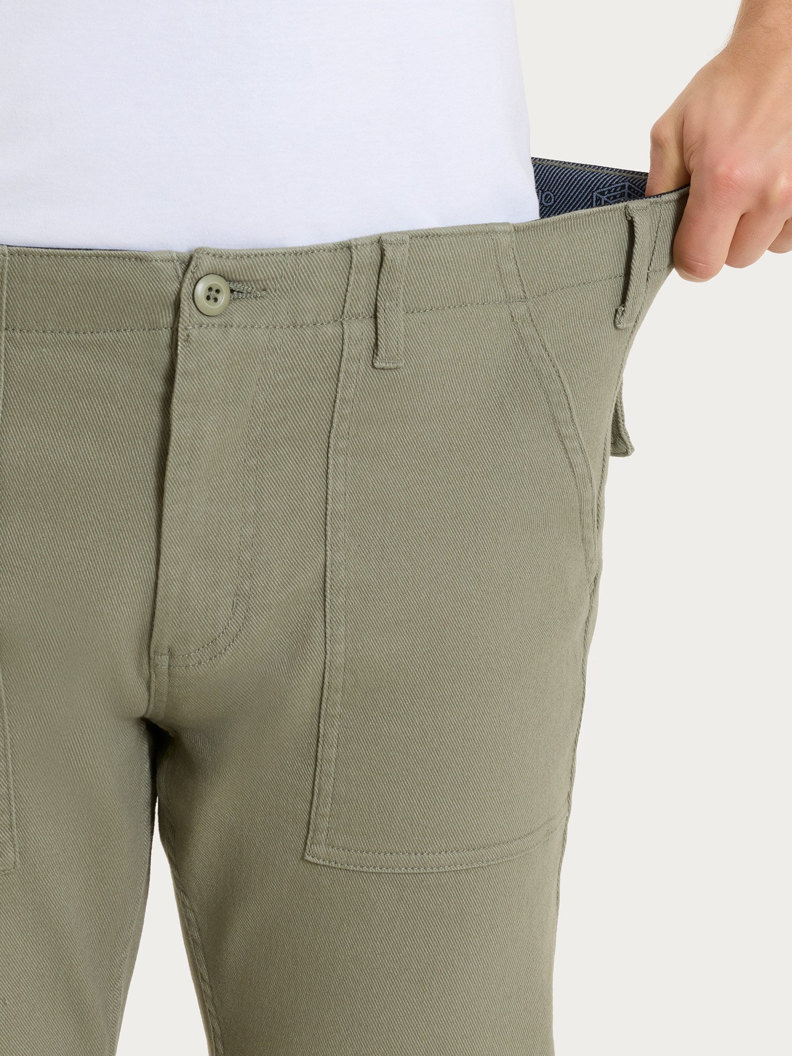 Ragno Raw Twill Pantalone Explorer uomo Deep Green