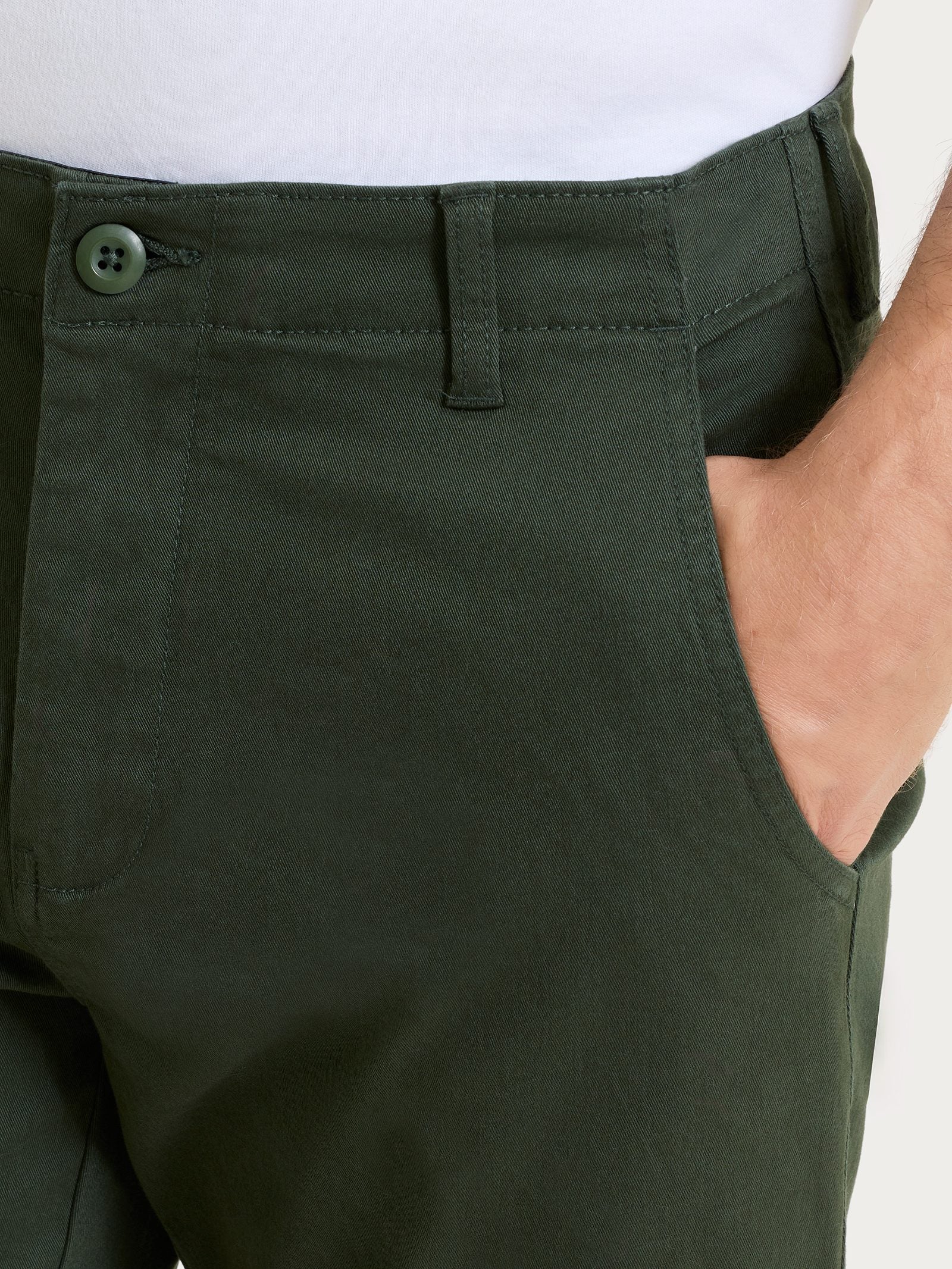 Ragno Pantaloni Chino twill cotone verde