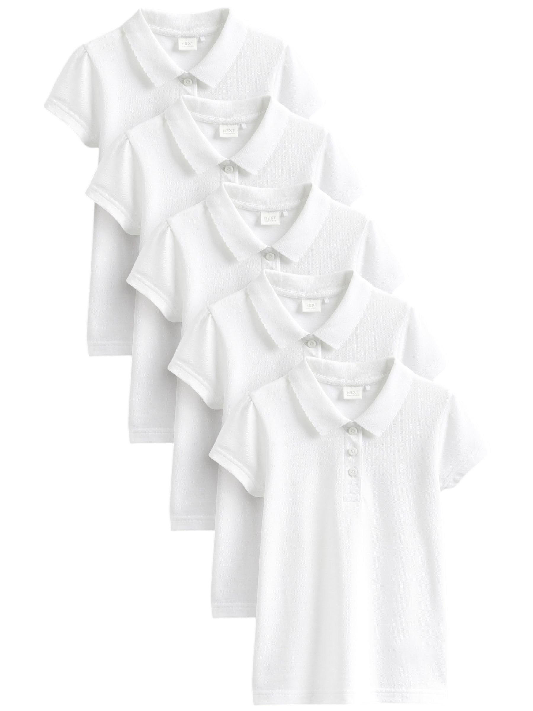 Next polo bambina cotone manica corta confezione 5