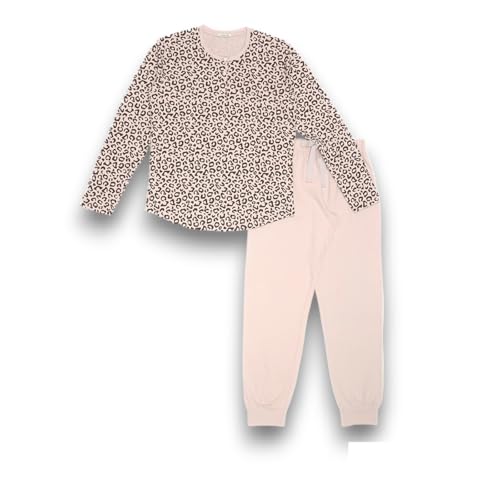 Lady C Pigiama Carbon Brushed Maglia Animalier cotone maculato