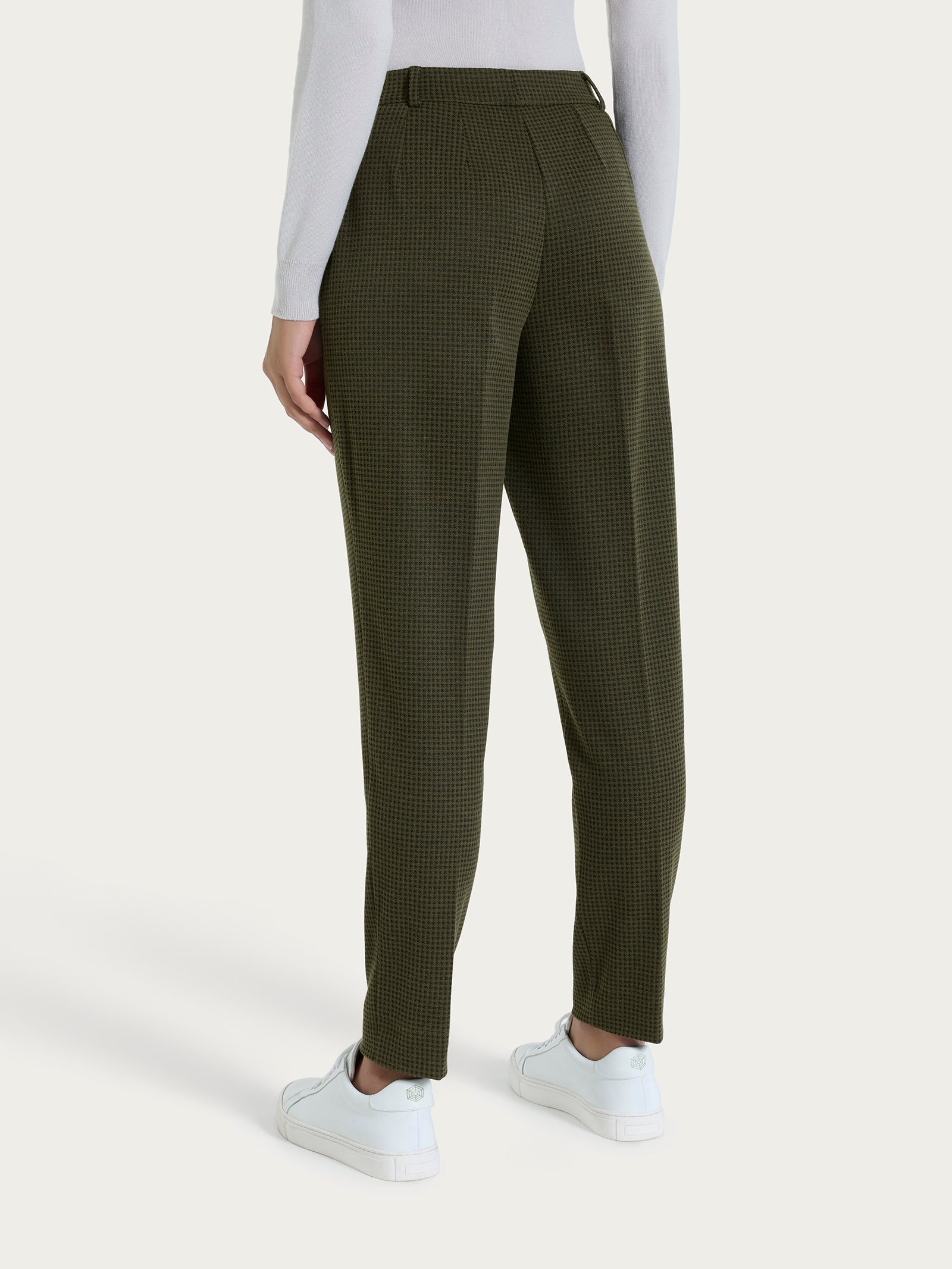 Ragno Eco Jacquard Pantalone Chino Dark Olive Slim