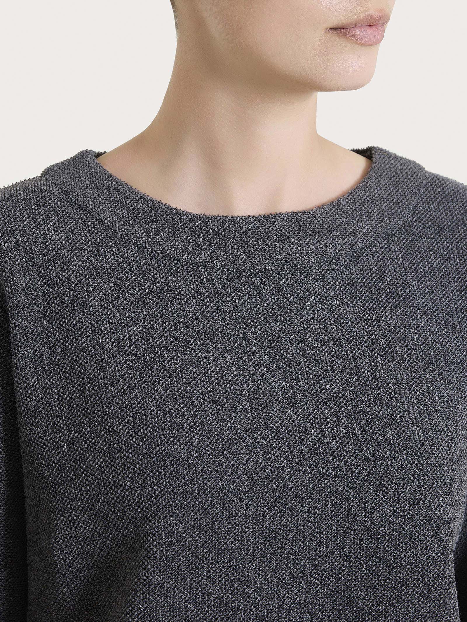 Ragno Comfort Felpa Girocollo Japanese Fleece Ardesia Mel.