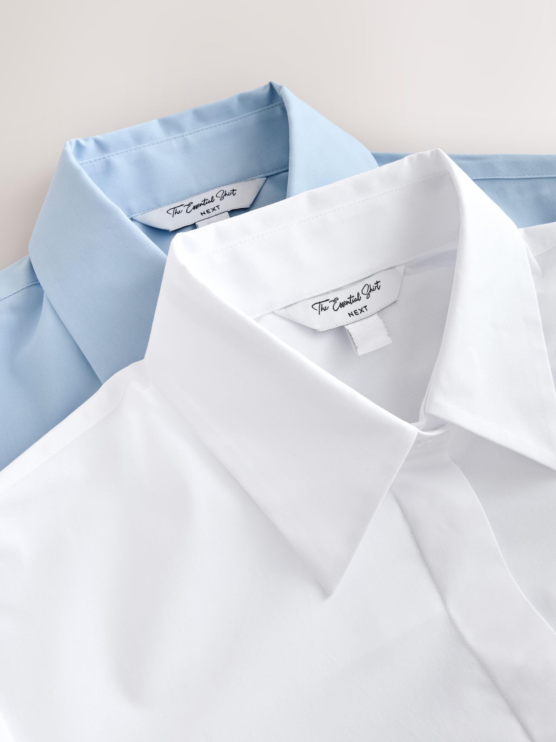 Next Basic camicia manica lunga donna taglia 36 confezione da 2 aderente