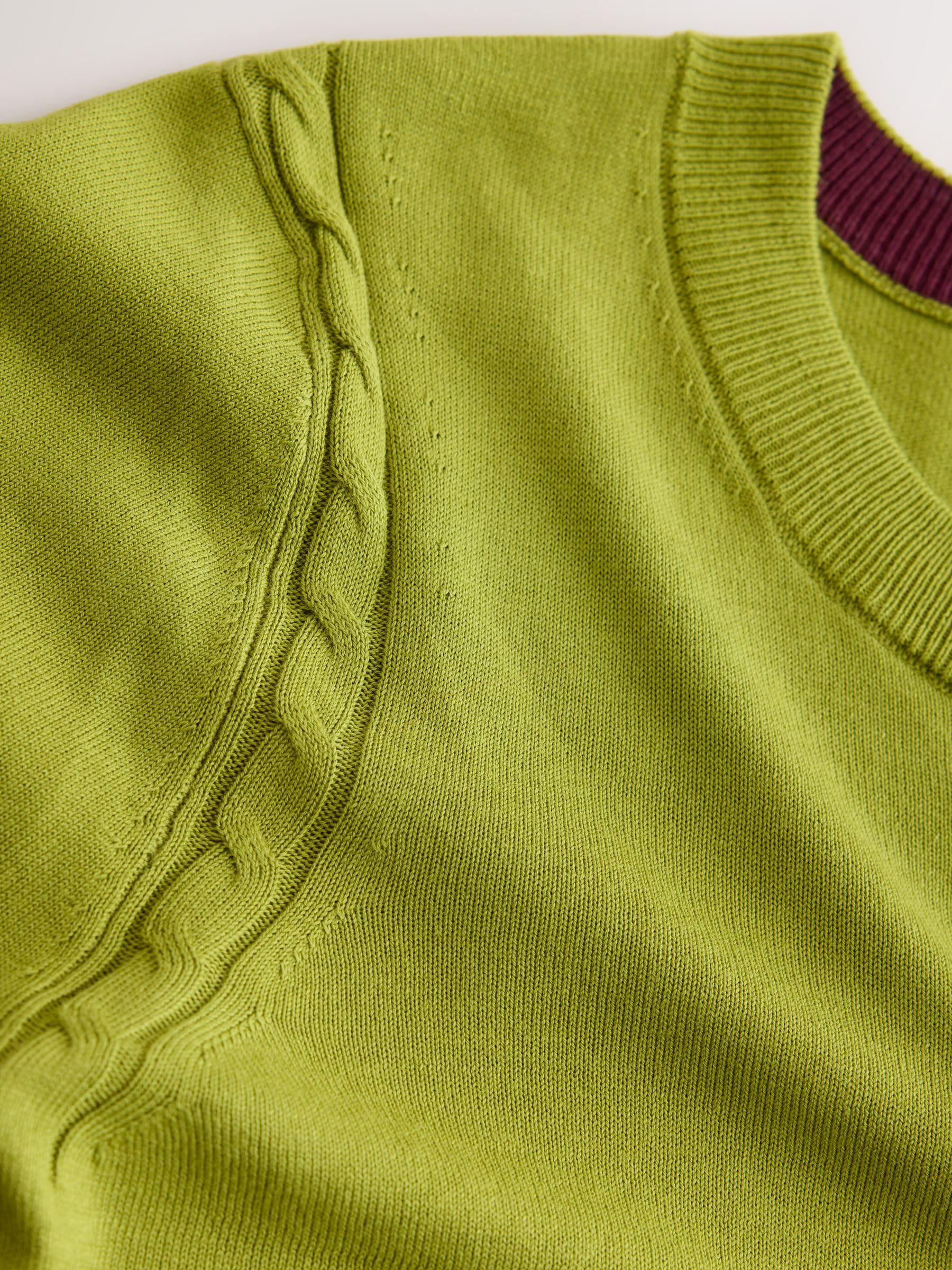 Next maglione donna girocollo misto cotone XS verde