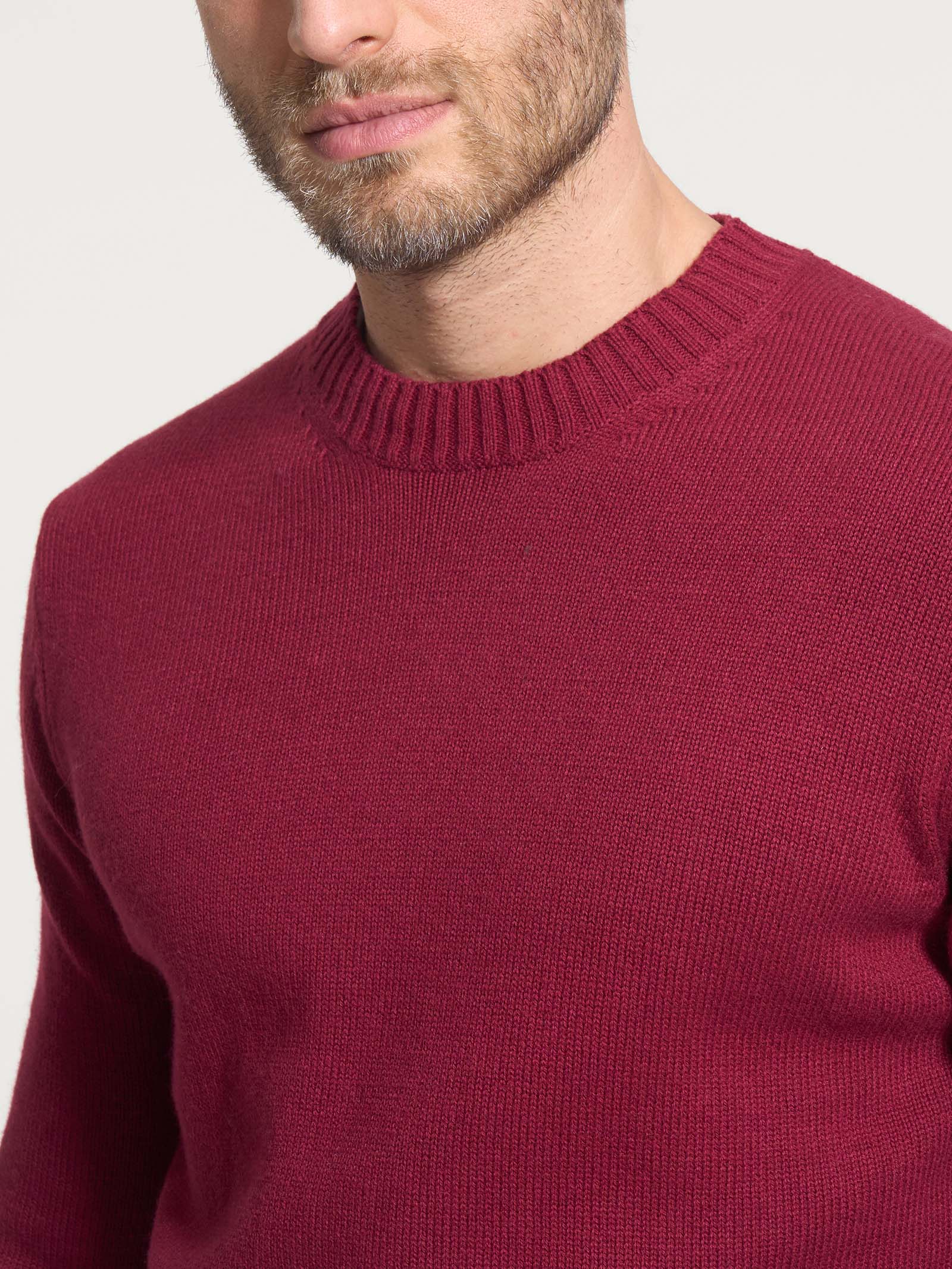 Ragno Nice Wool Pull Girocollo lana Tibetan Red