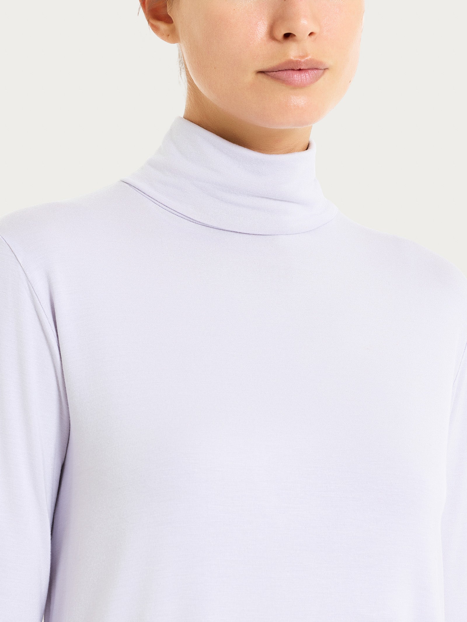 Ragno Dolcevita Eco Viscosa maglia manica lunga Thistle