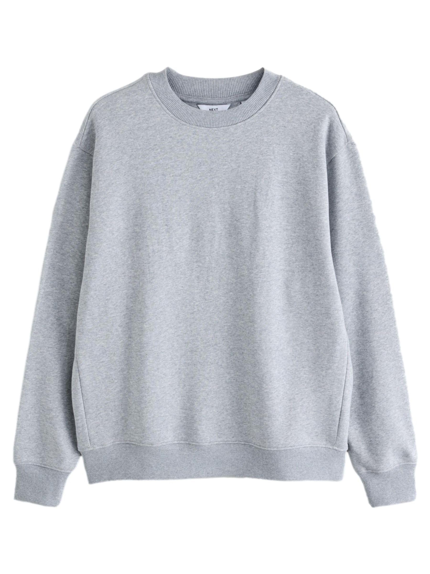 Next felpa girocollo cotone pesante uomo regular