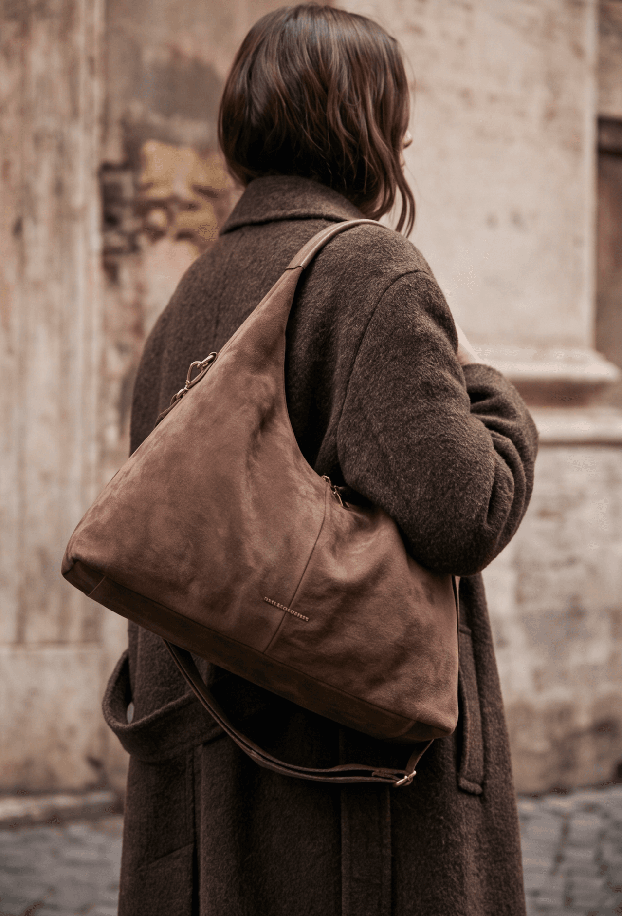 Maria Grazia Severi 9134 Borsa Hobo Scamosciata Grande
