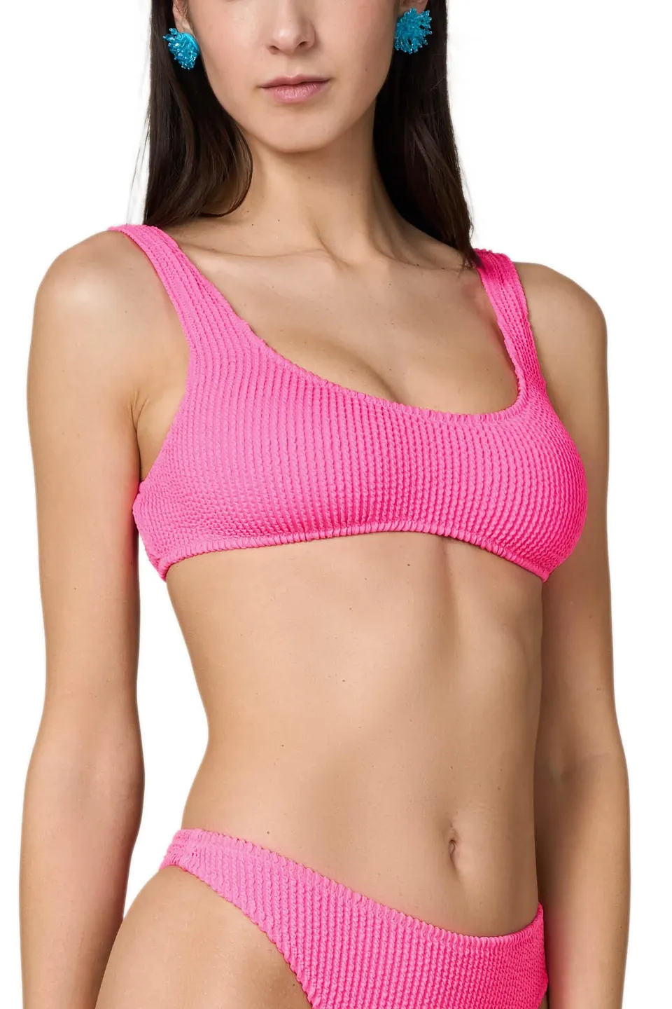 Goldenpoint Crinkle Top Bikini Brassiere Arricciato Senza Imbottitura