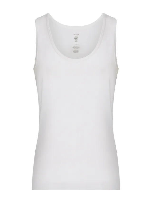 Ragno Comfort canottiera spalla larga bianco cotone