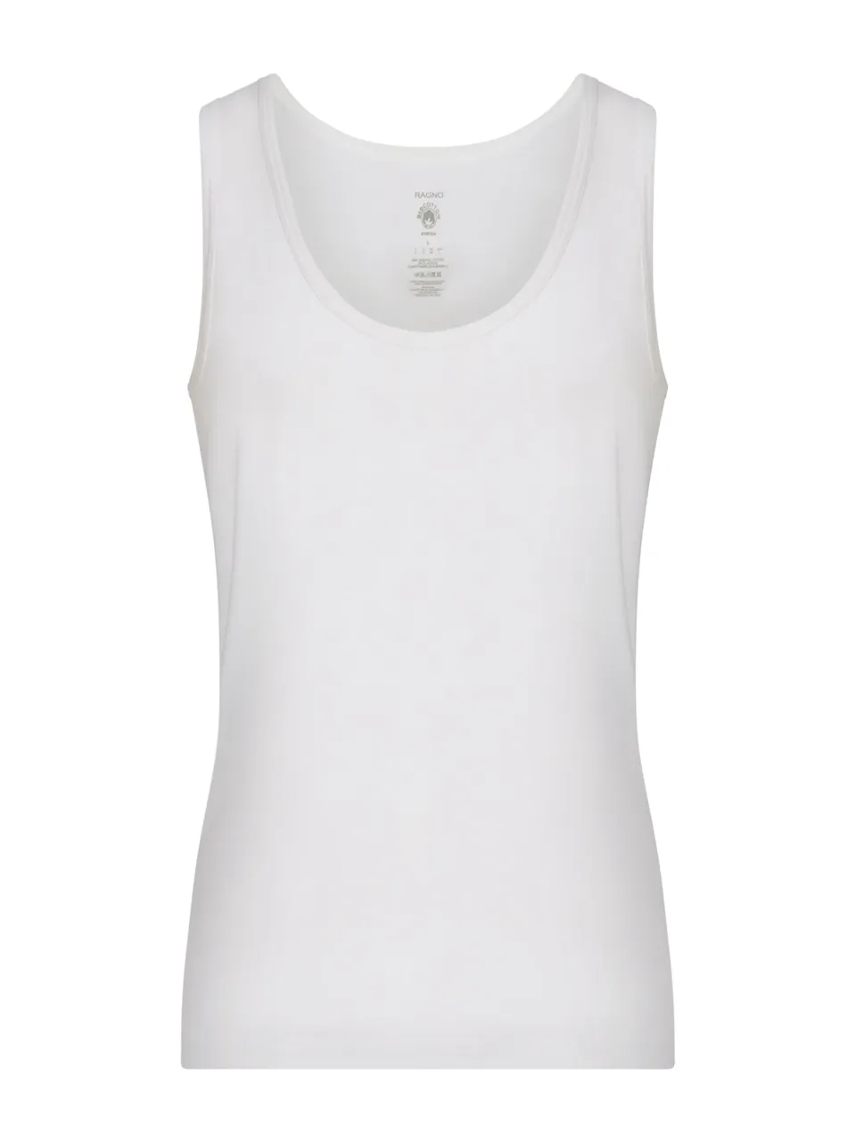 Ragno Comfort canottiera spalla larga bianco cotone