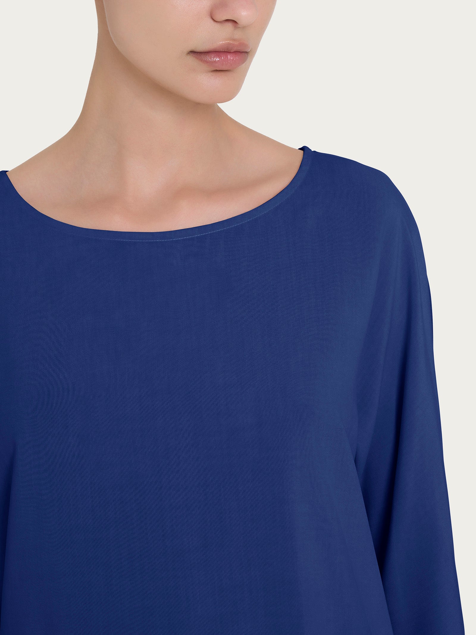 Ragno Viscosa Summer Maglietta kimono 3/4 blueberry