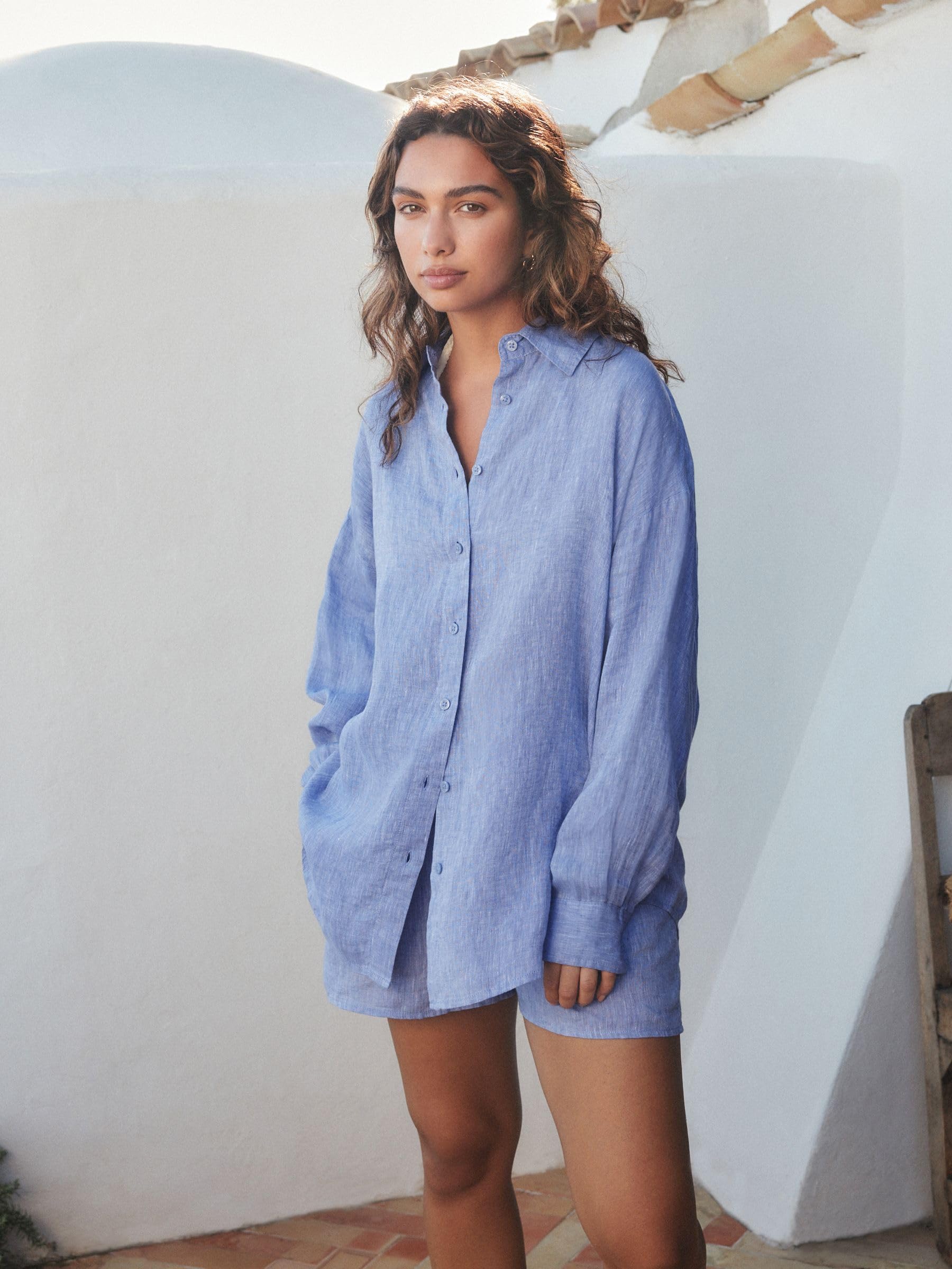 Next N. Premium camicia donna 38 in 100% lino