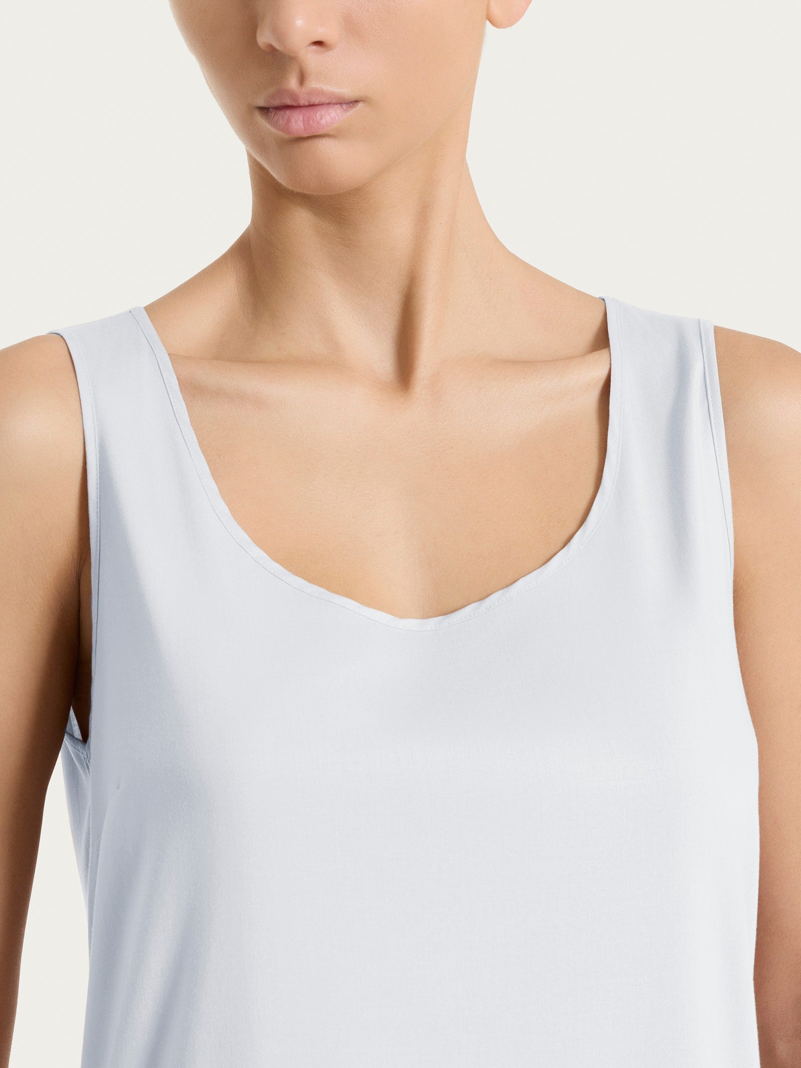 Ragno Voile Stretch Top Spalla Larga Lilac Hint leggero